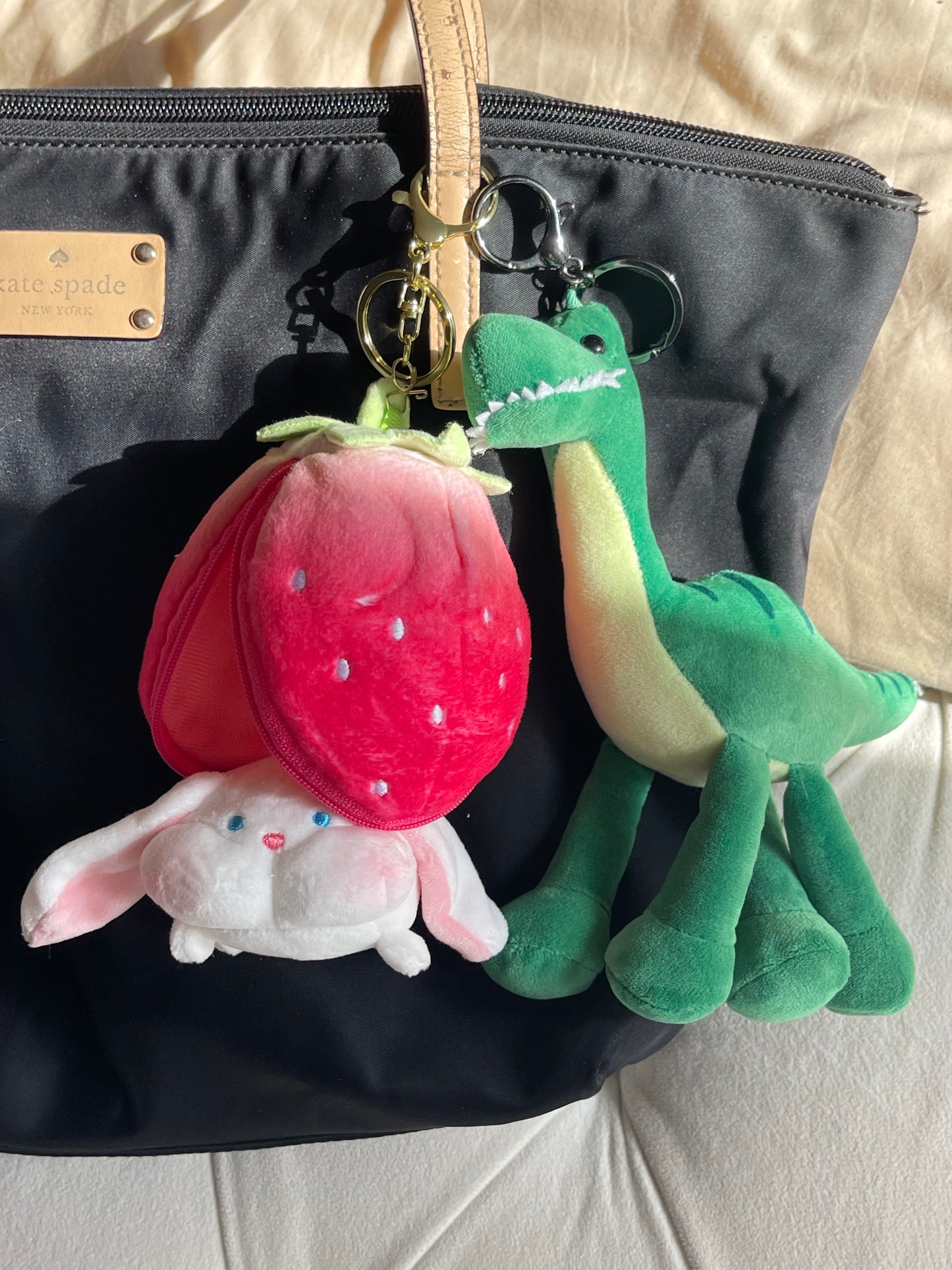 Strawberry/Bunny Bag Charm