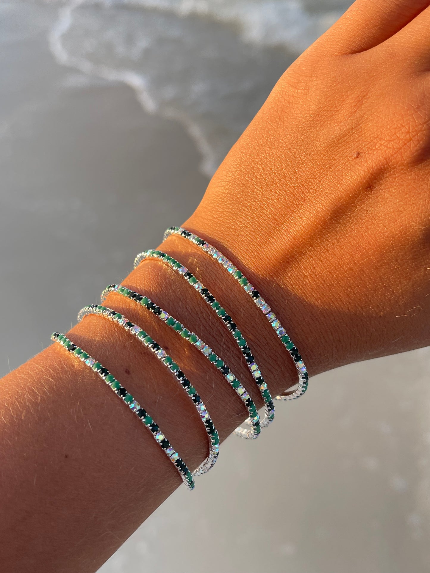 Stretchy Tennis Bracelets (Sold in Ones)