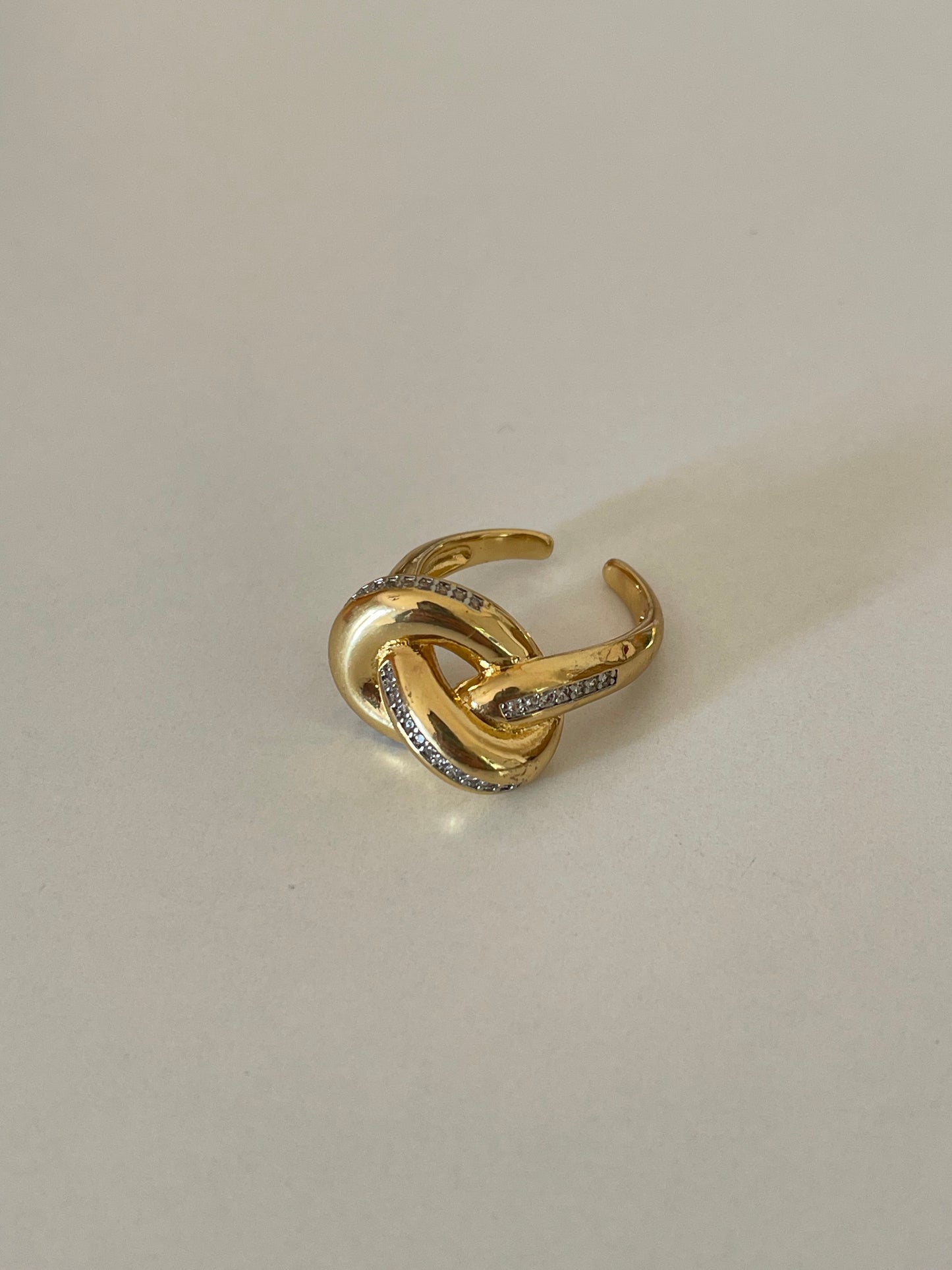 Chunky Knot Ring (Gold Plated)