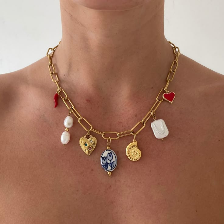Shell Charm-Gold Plated