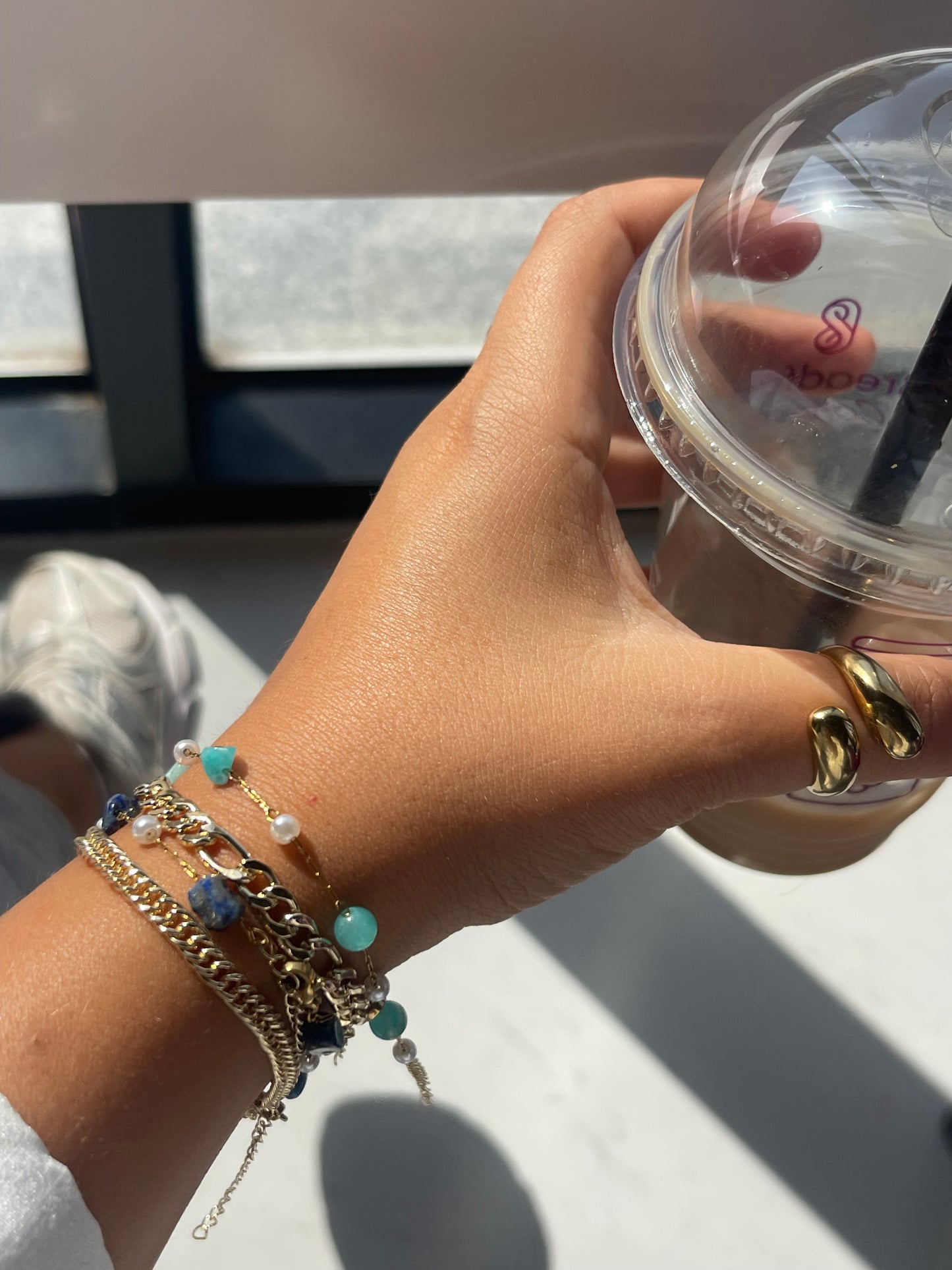 Blue Layered Iconic Bracelets (Sold Separately + Gold Plated