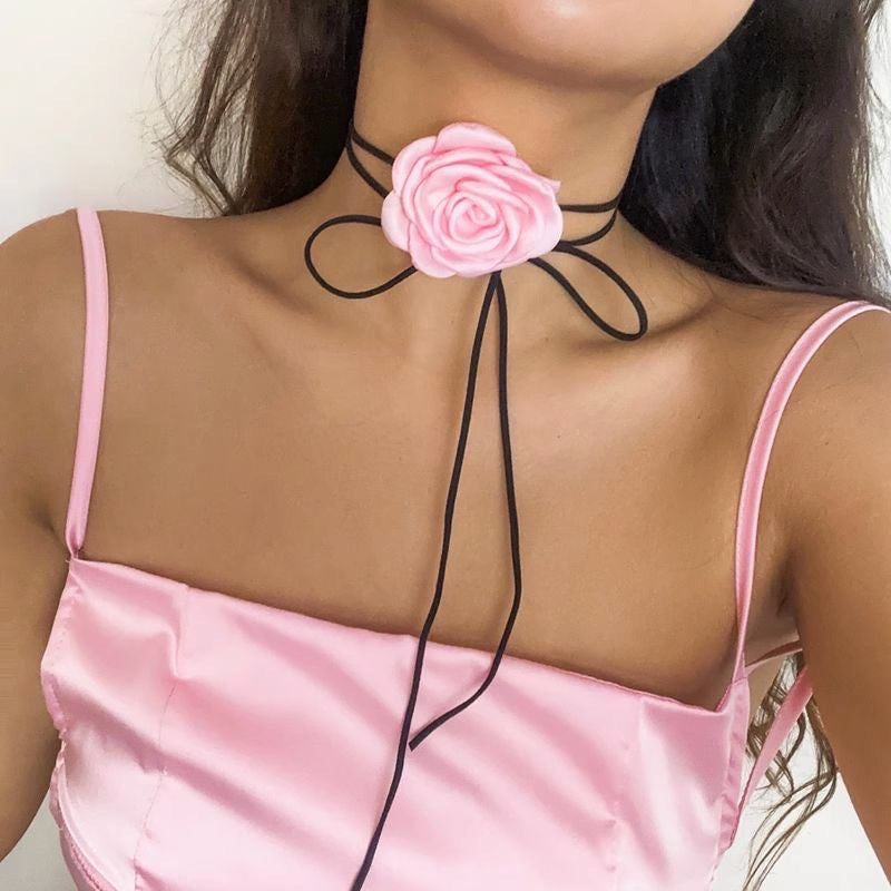 Rose Choker Necklace🌹✨