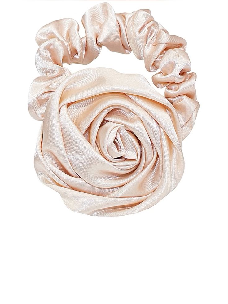 Satin Rose Hair-Tie