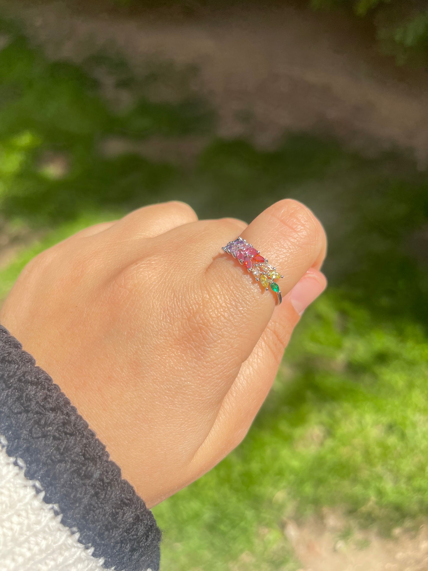 Floral Rainbow Ring