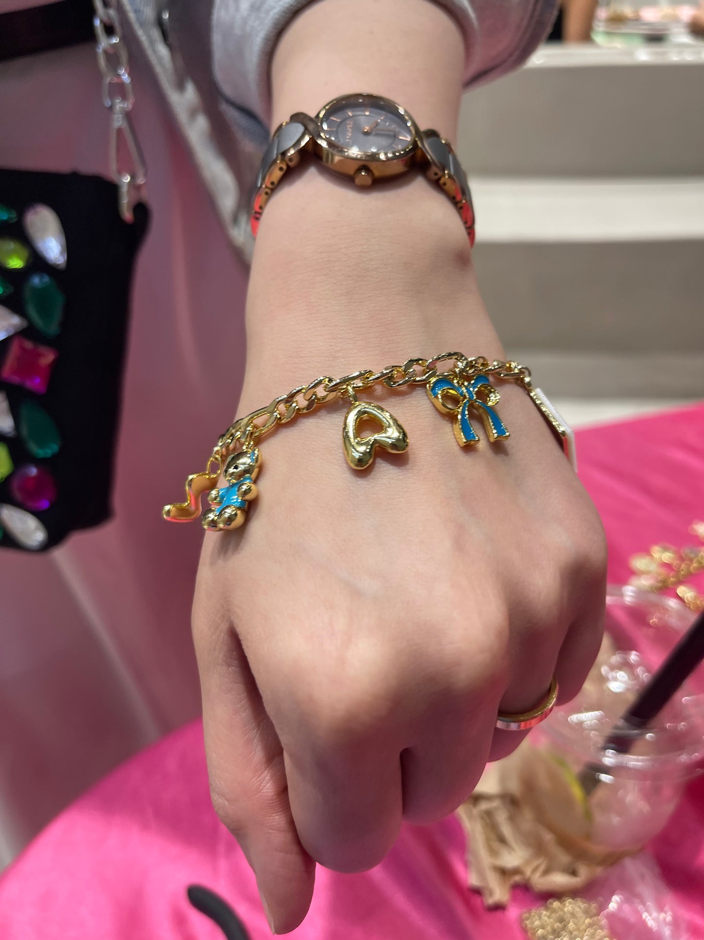 Bubble Letter Charm!✨(gold plated)