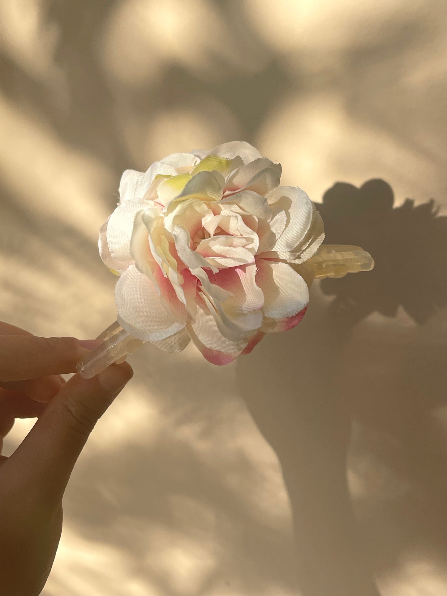 Rose Floral Claw Clip