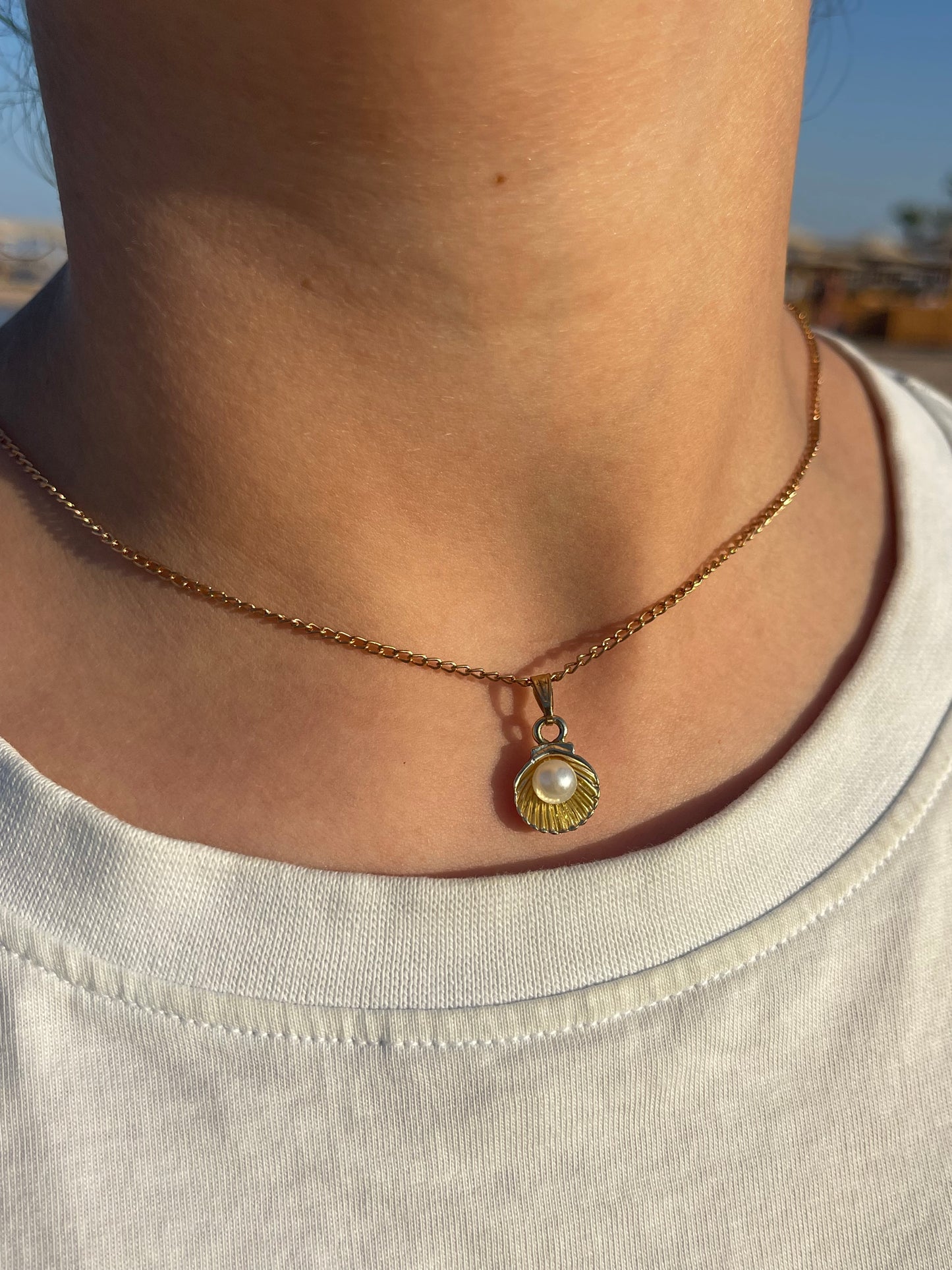 Pearl Seashell Necklace