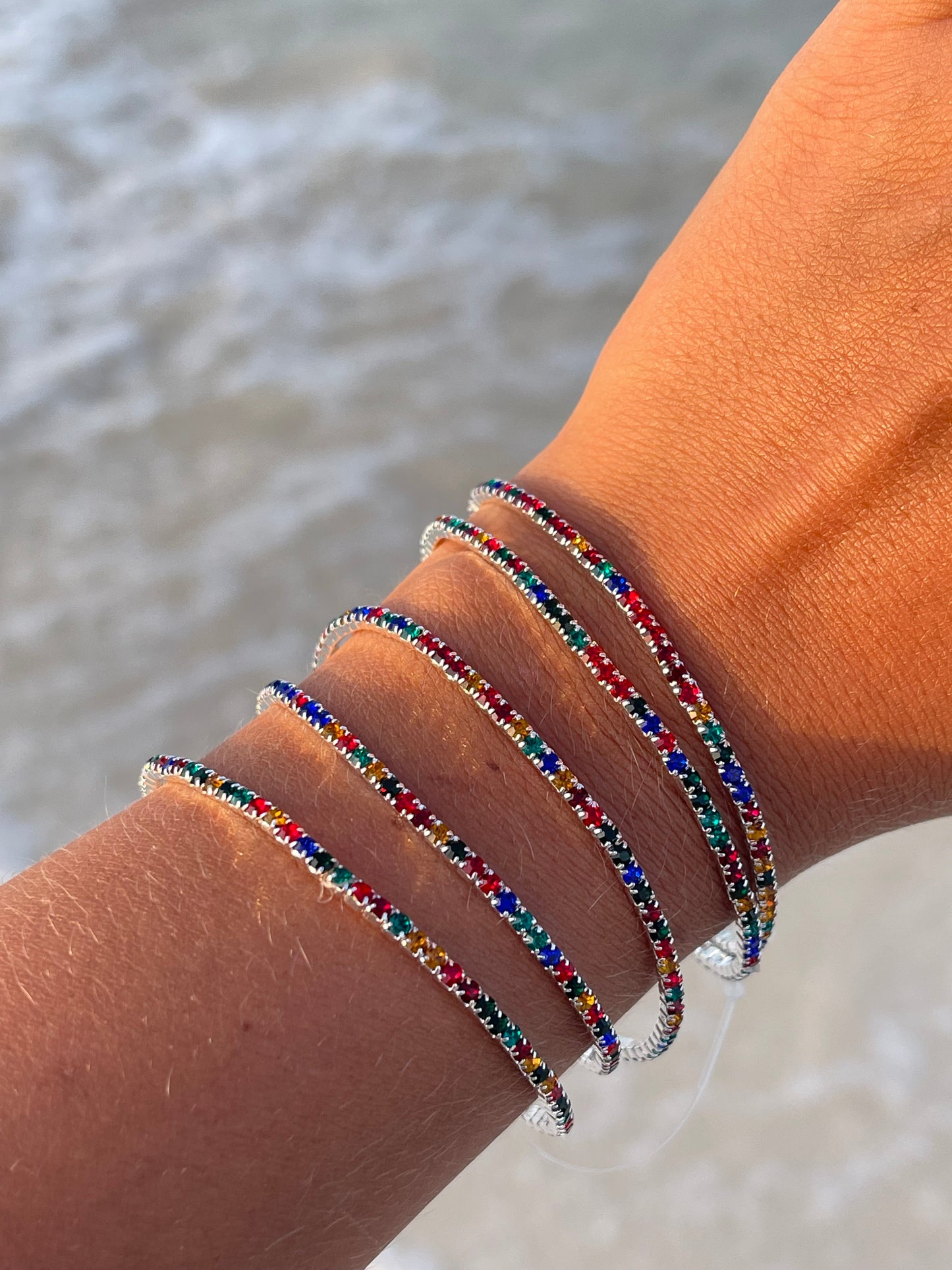 Stretchy Tennis Bracelets (Sold in Ones)