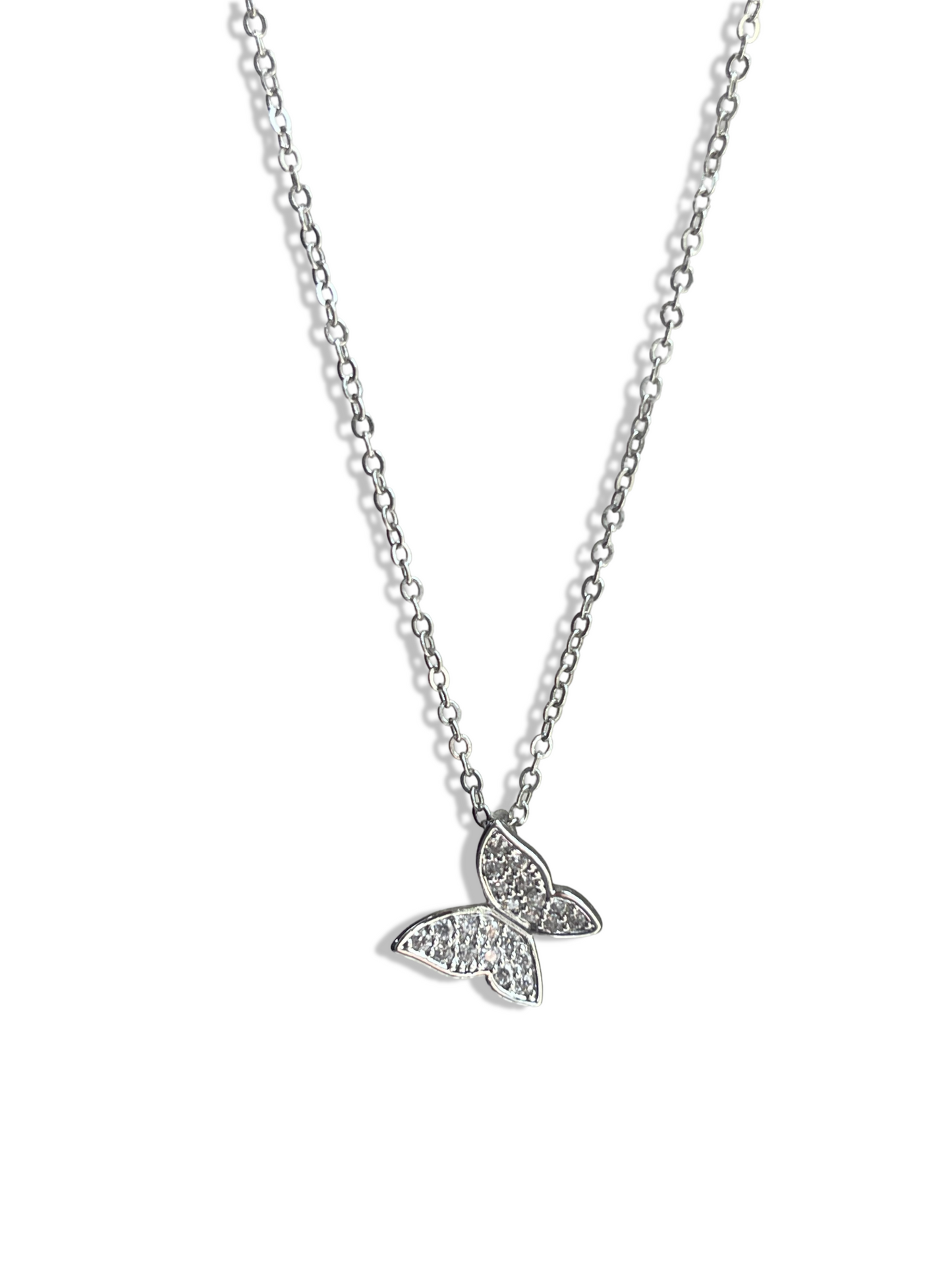 Silver Butterfly Necklace