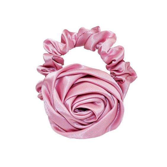 Satin Rose Hair-Tie