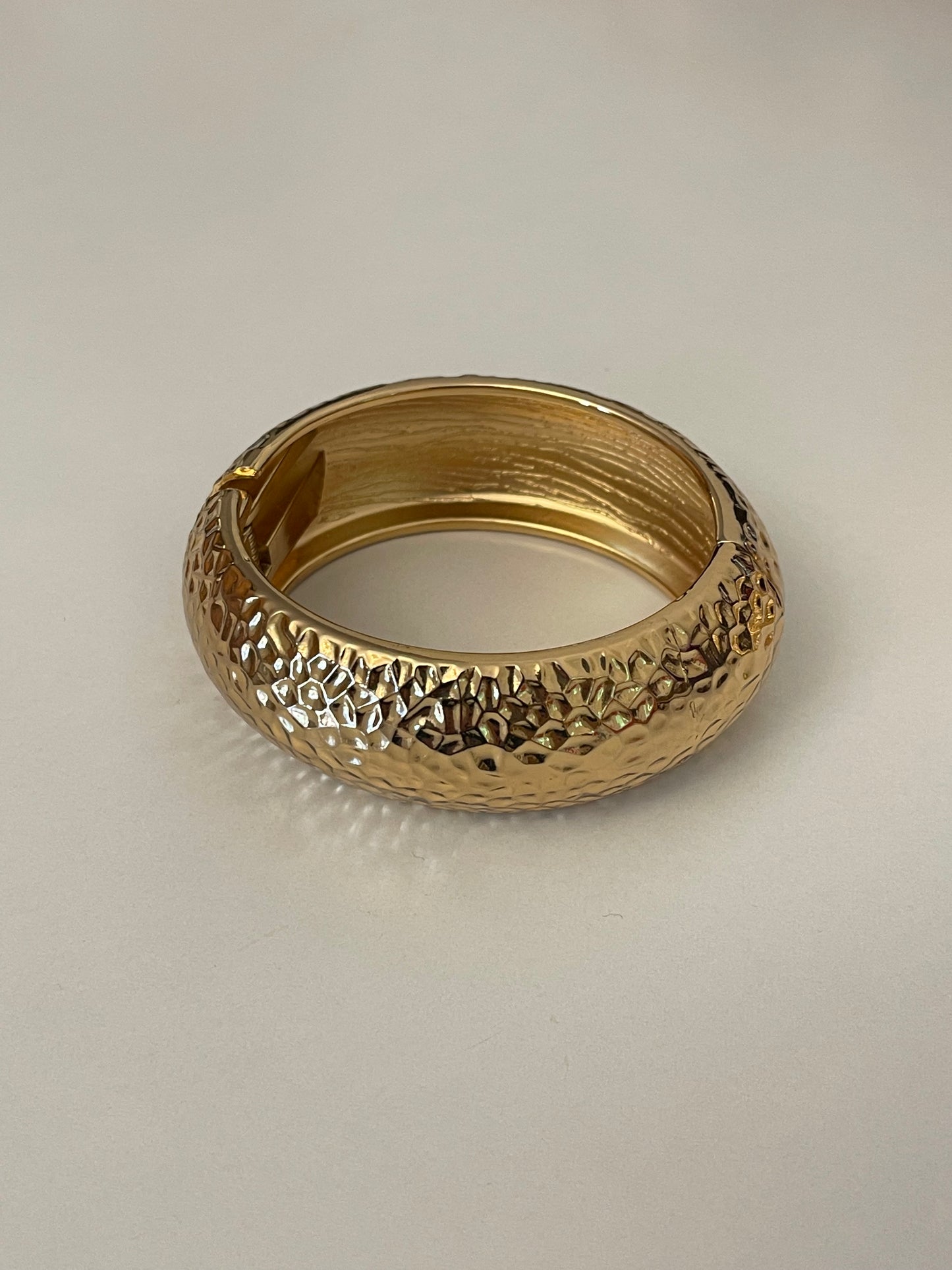Textured Gold Bangle (Gold Plated) - Exclusive