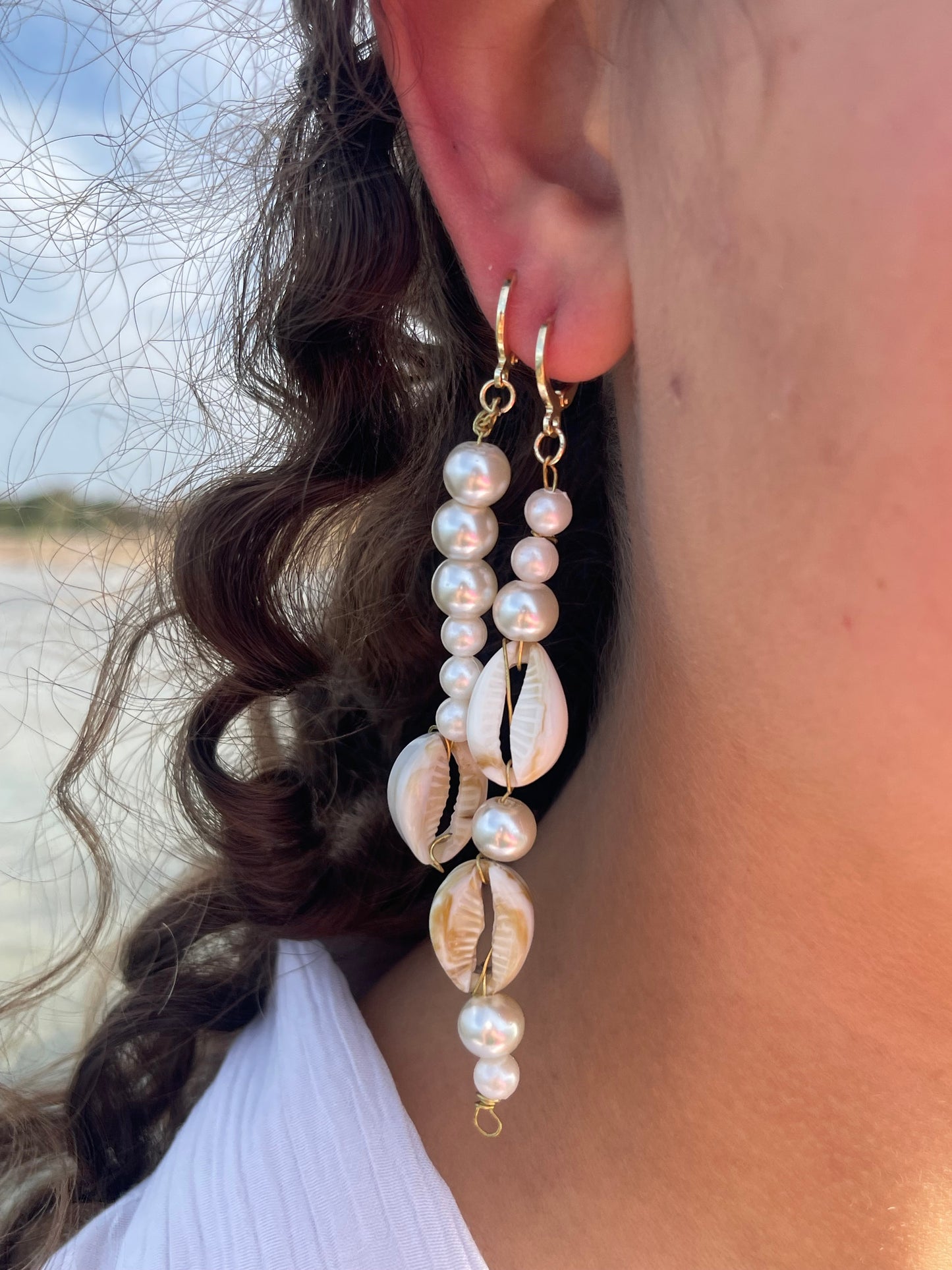 Seashell Statement Earrings