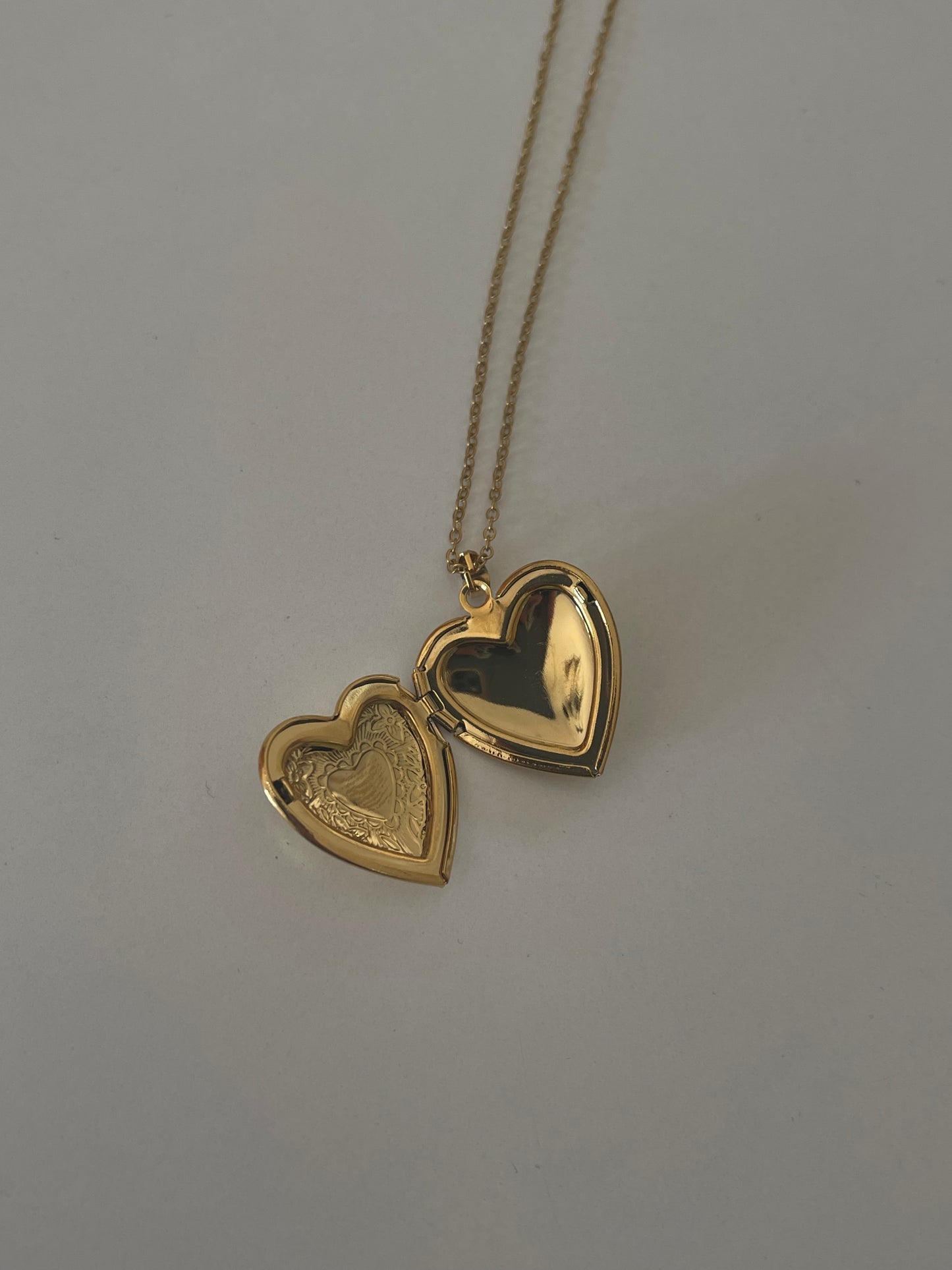 Heart Locket Necklace (Stainless Steel)