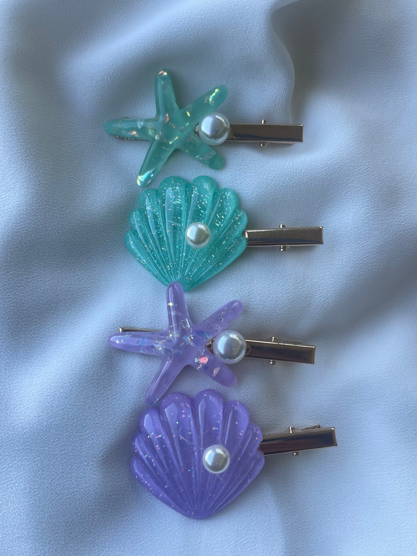 Seaside Summer Hair Pins🌊🤍✨