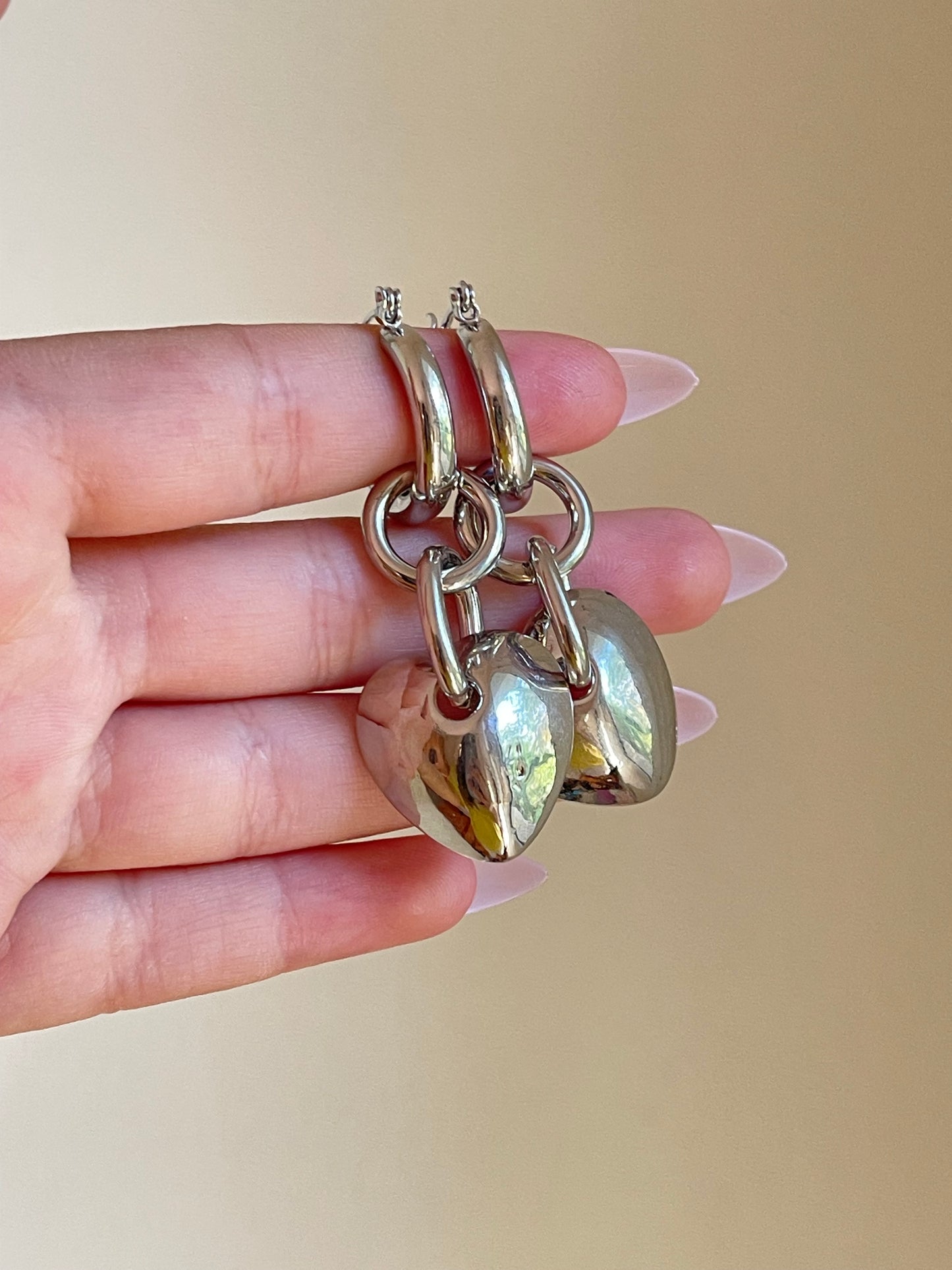 Heart Hoop Earrings 2.0