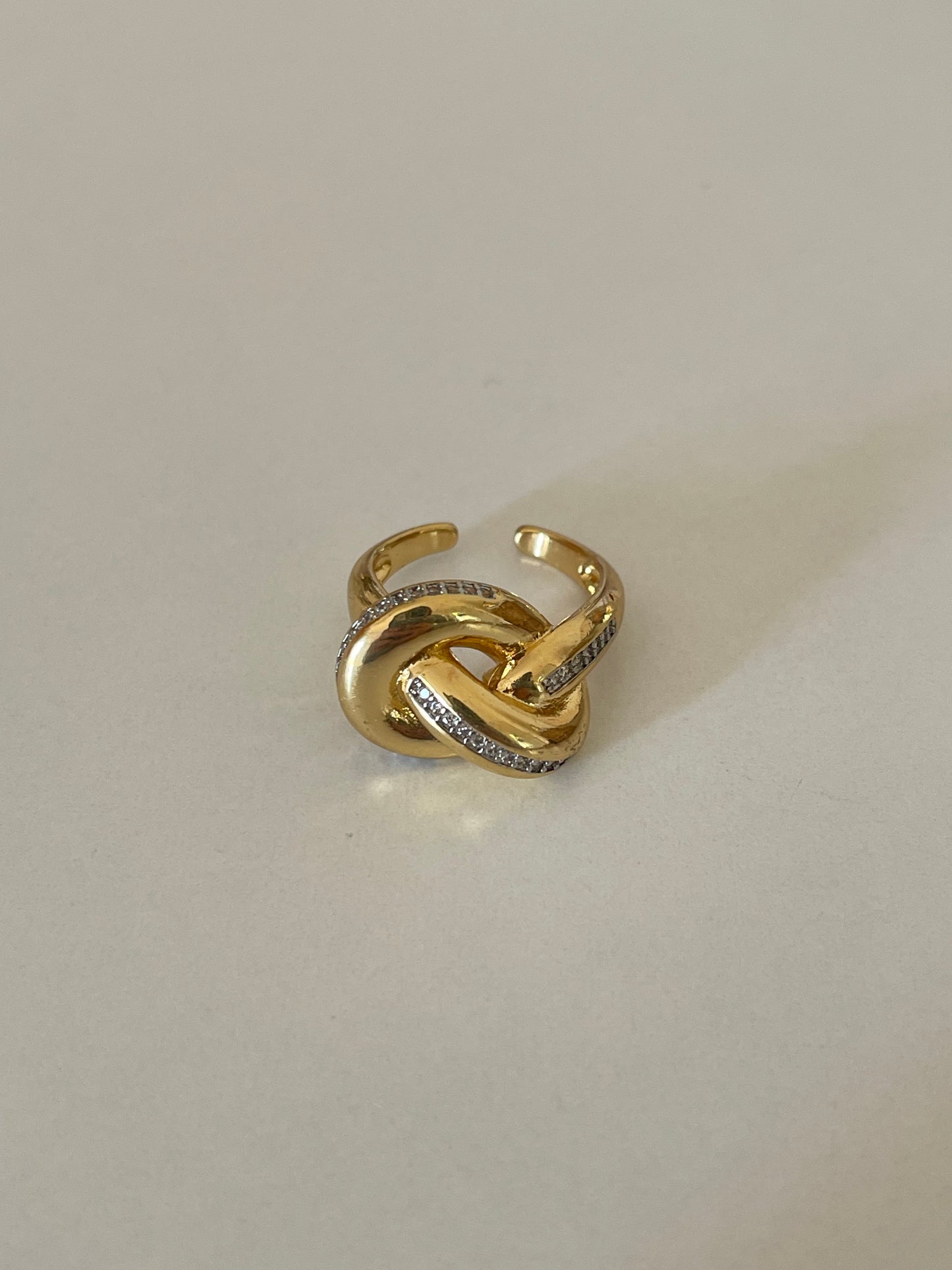 Chunky Knot Ring (Gold Plated)