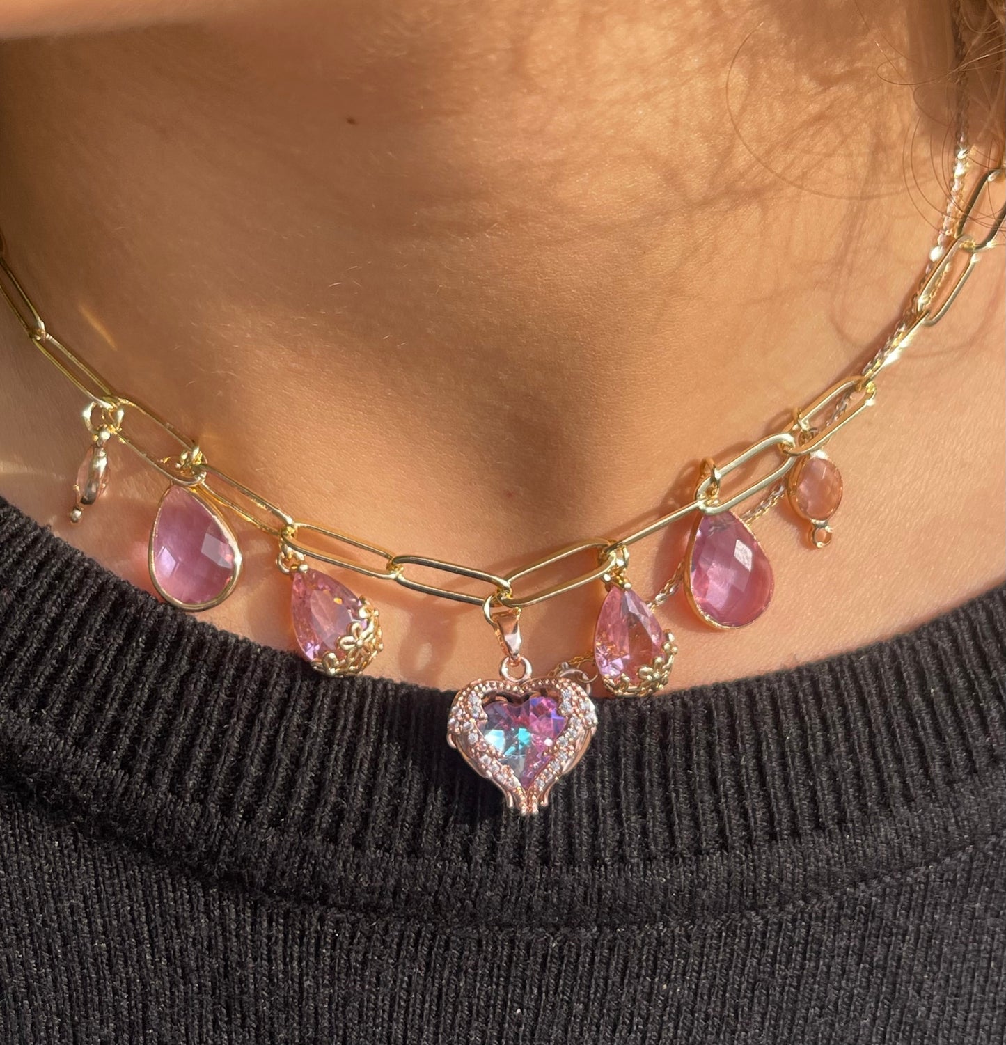 Crystal Hearts Charm💗✨