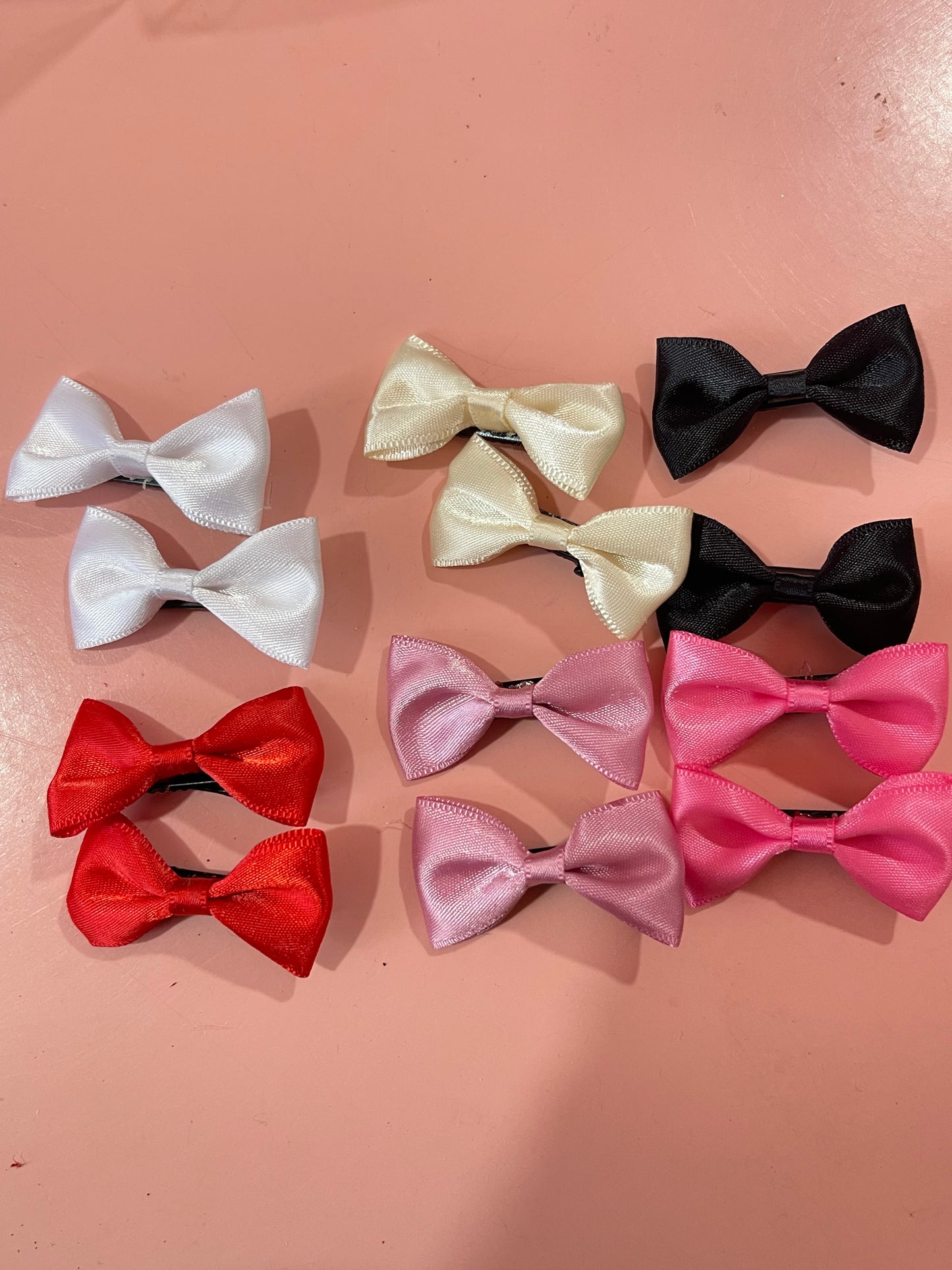 Mini Bow Tie-Hair Clip- Pairs of 2