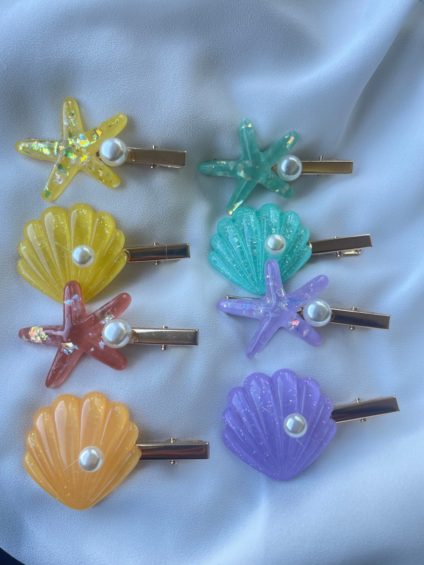 Seaside Summer Hair Pins🌊🤍✨