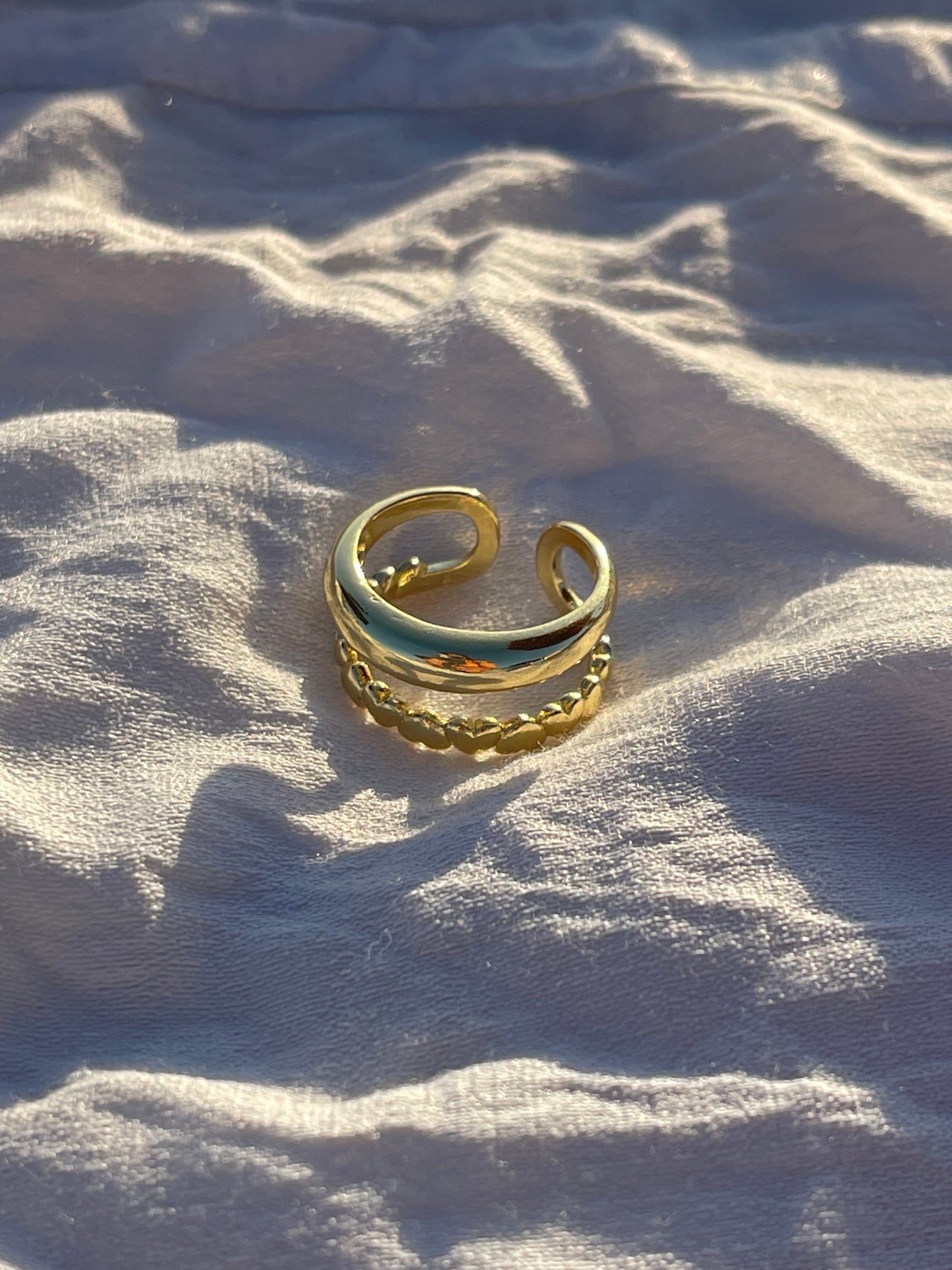 Double Layered Gold Plated Ring 2.0