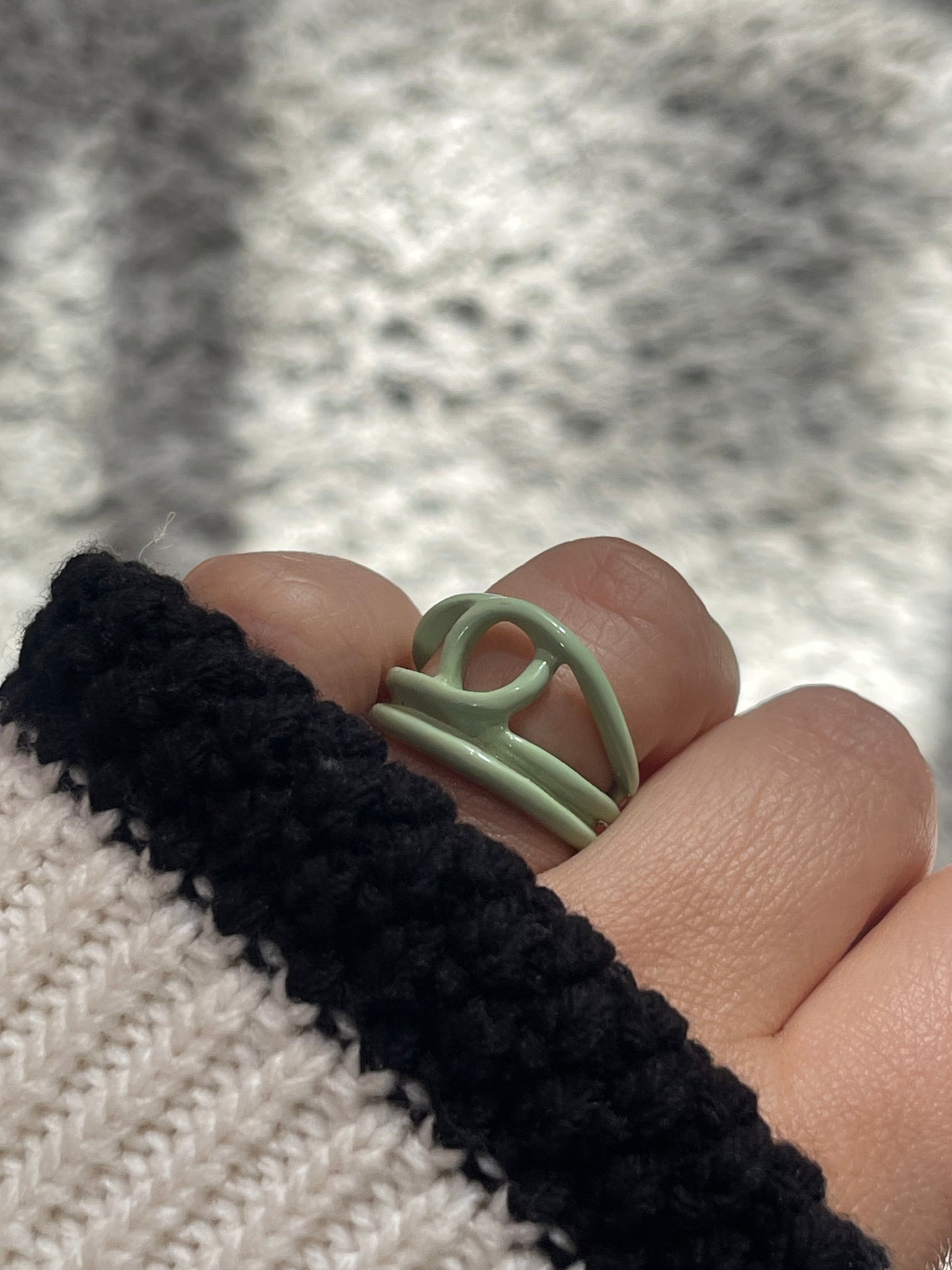 Twisted Resin Ring