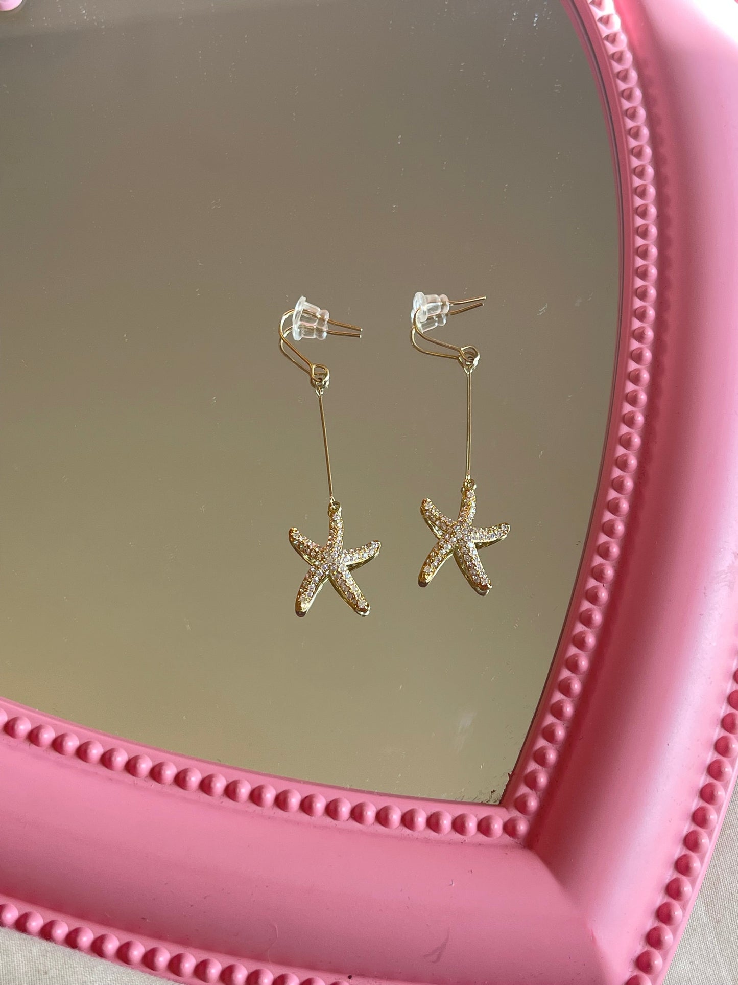 Crystal Starfish Earrings