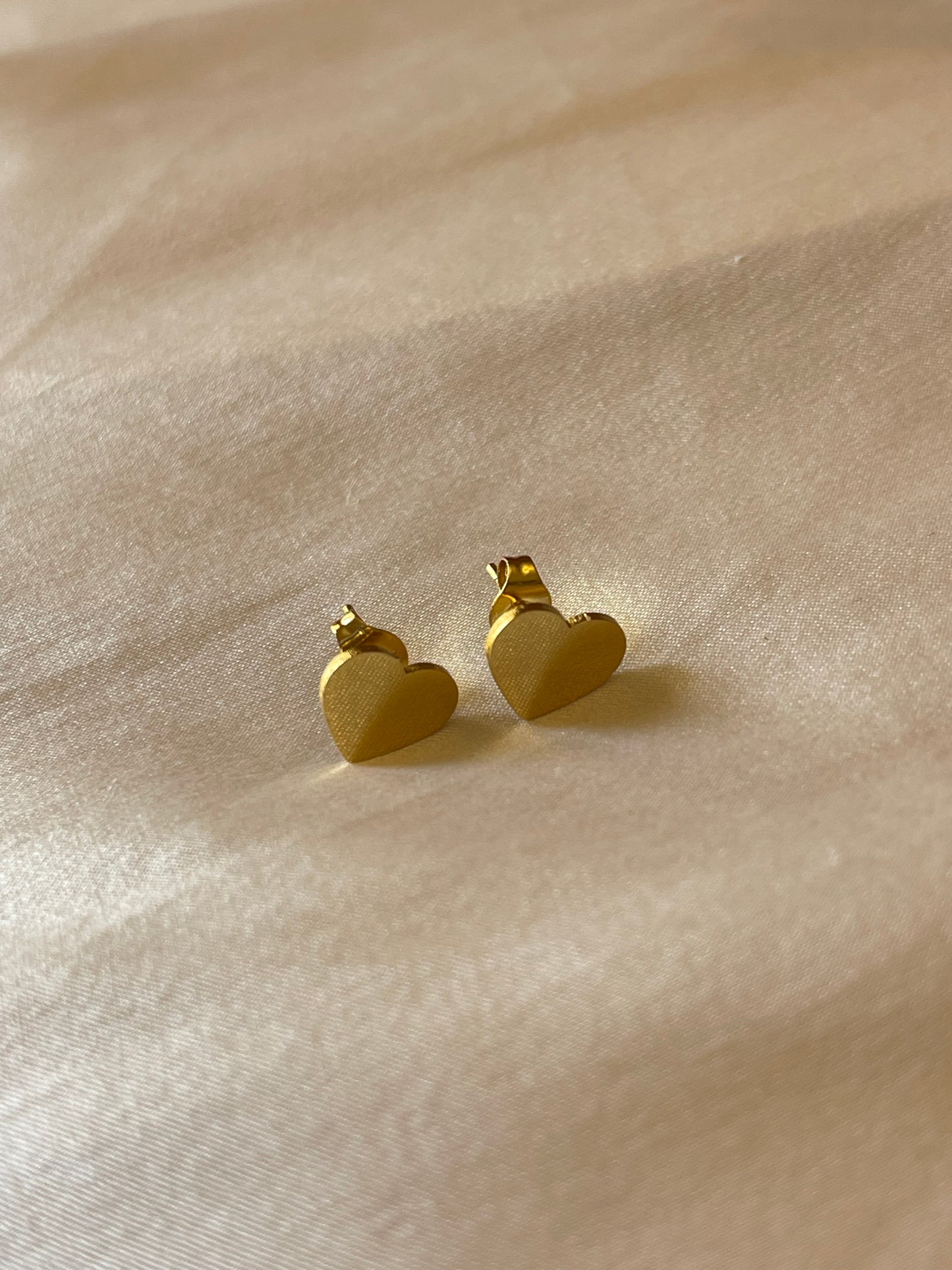 Heart Stud Earrings (Stainless Steel)