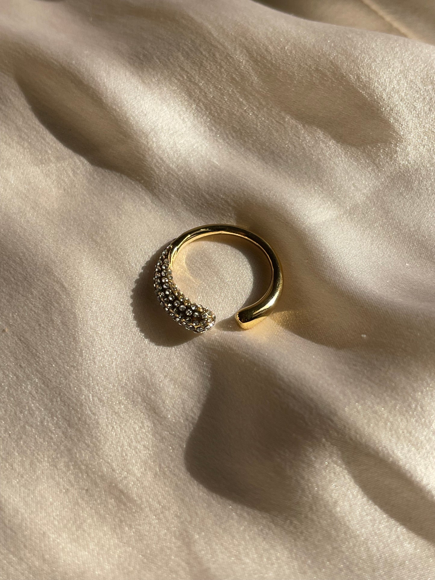 Minimal Crystal Ring (Stainless Steel)