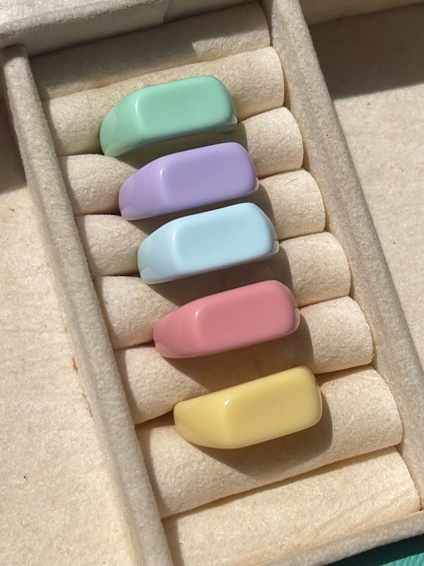 Pastel Waterproof Ring Set