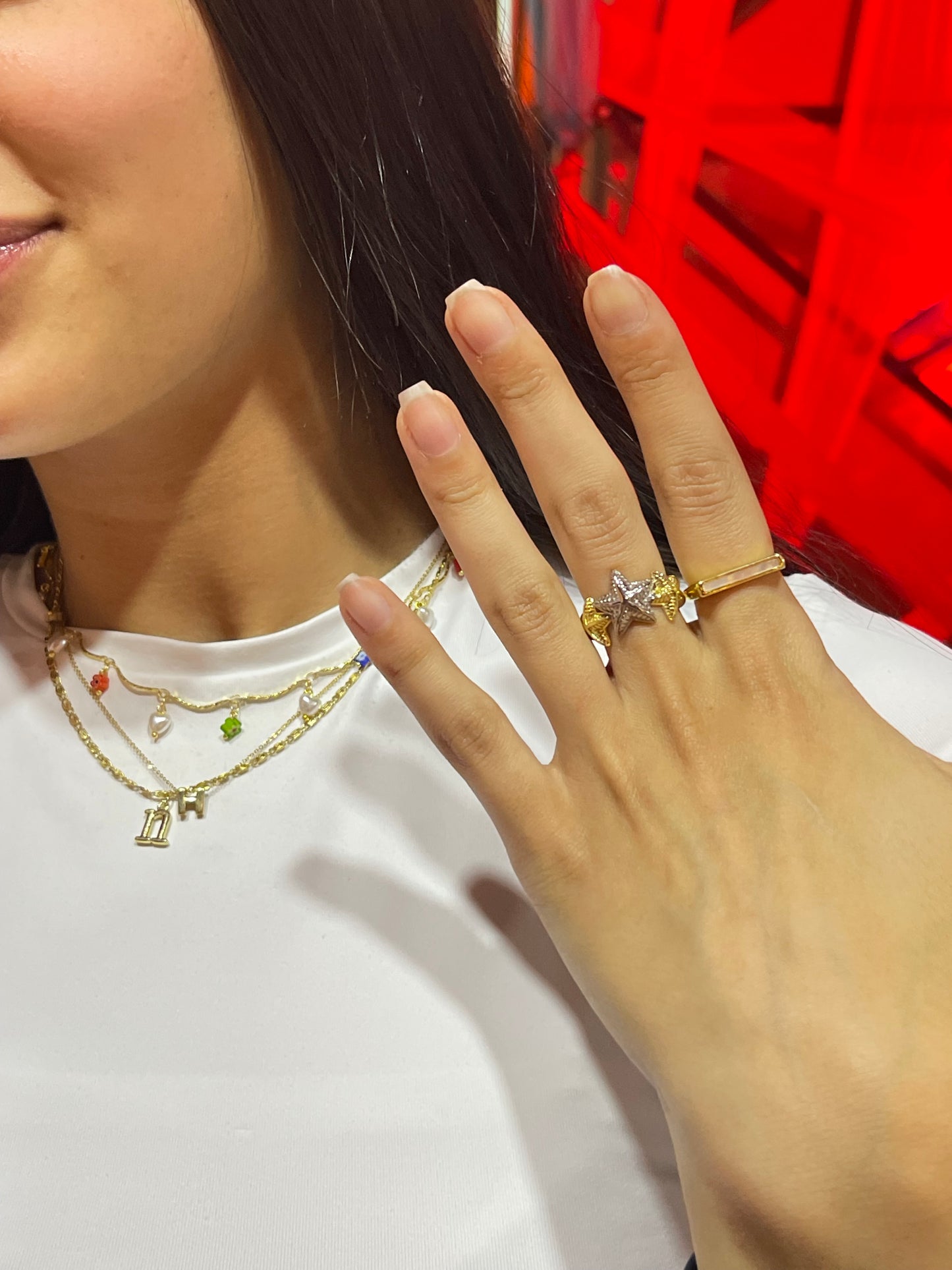 Chunky Starfish Ring (Gold Plated)