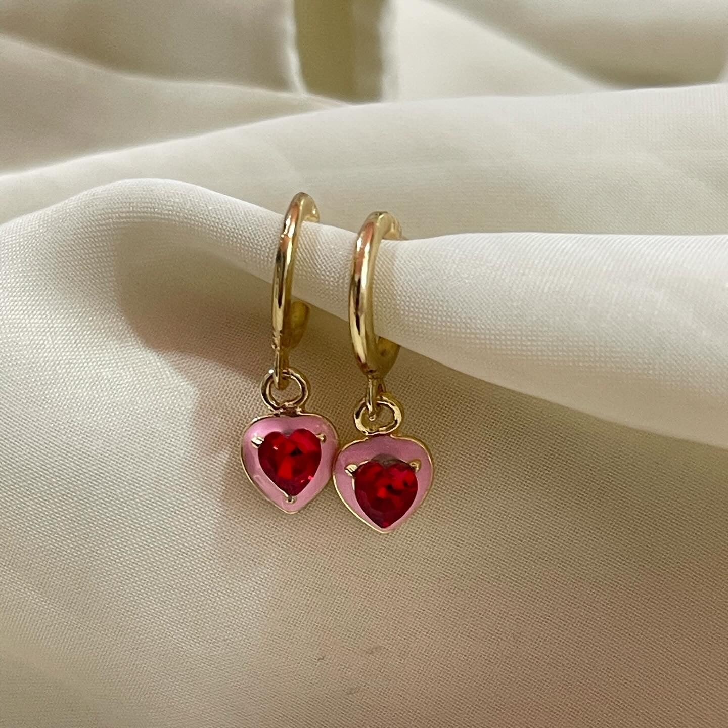 Dainty Heart Earrings