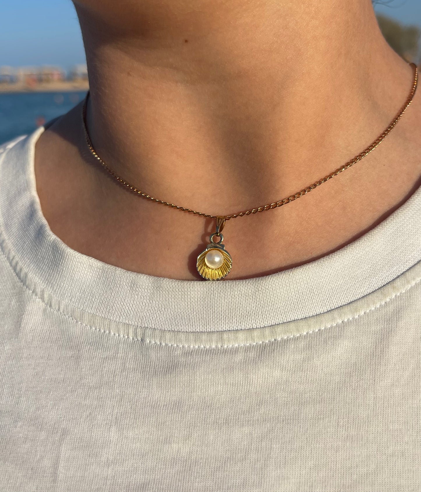 Pearl Seashell Necklace