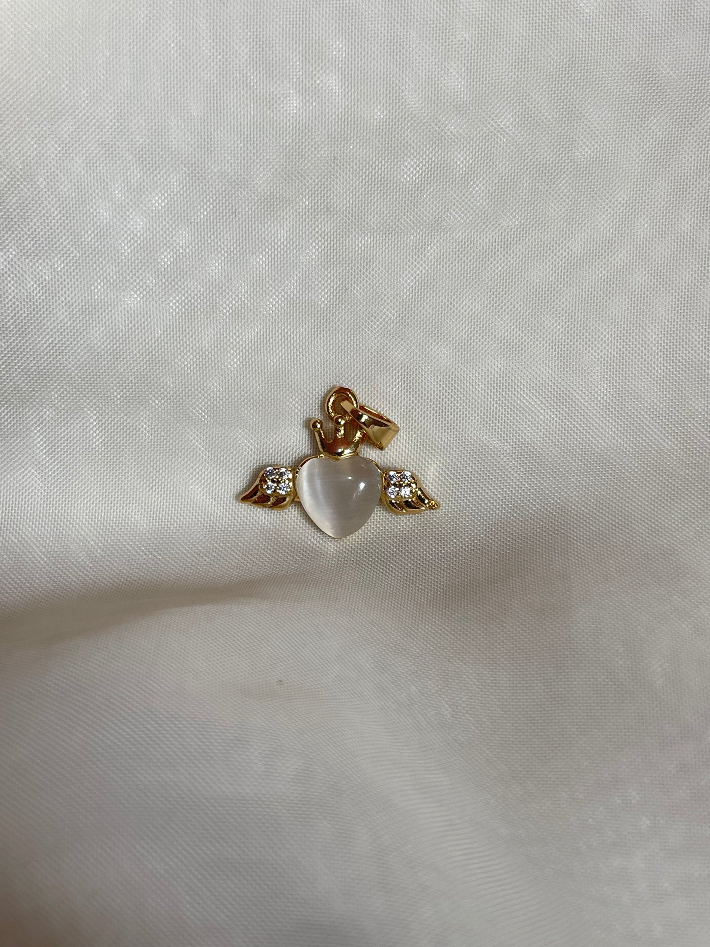 Flying Heart - Gold Plated Charm