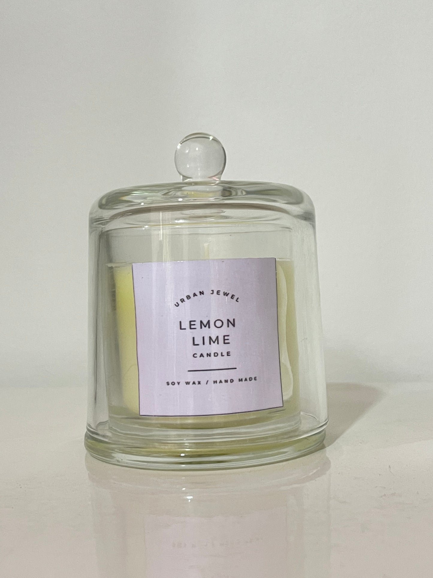 Lemon Lime- Glass Candle