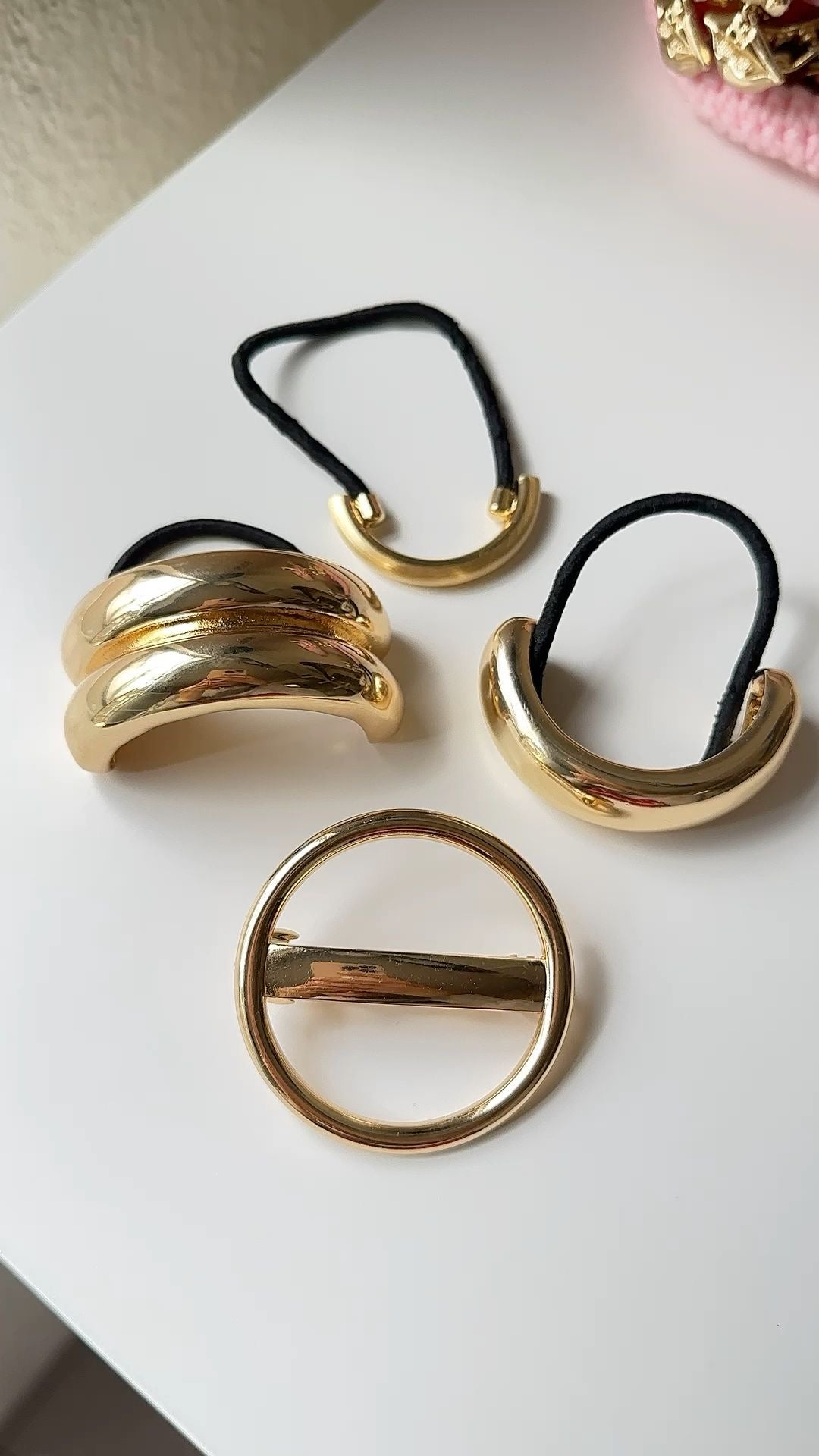 Double Gold Hair Tie