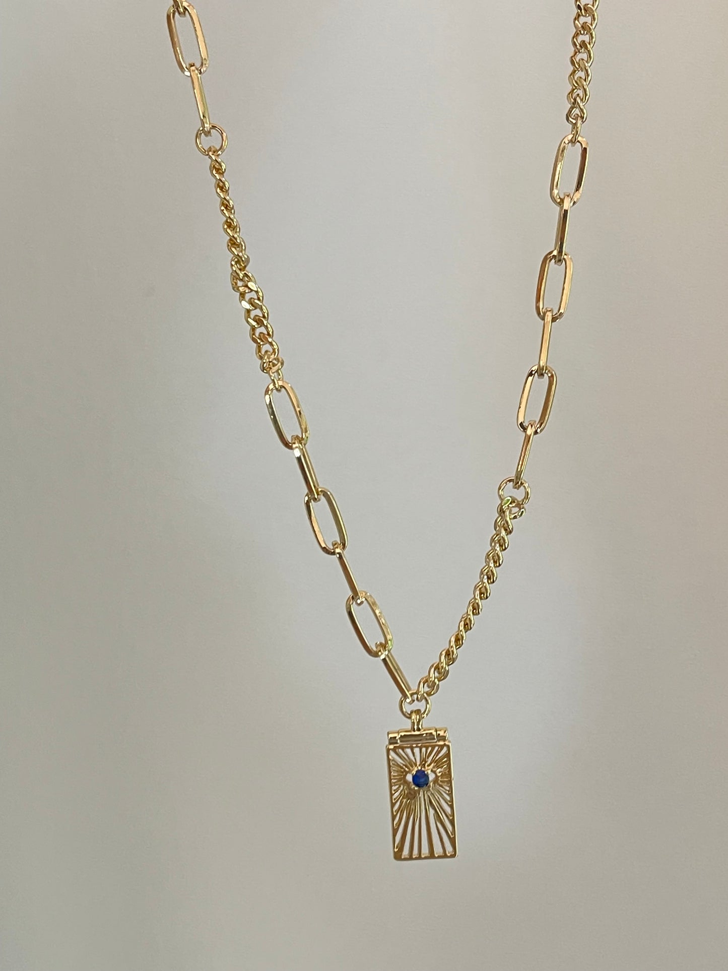 Evil Eye Chain Necklace (Stainless Steel)