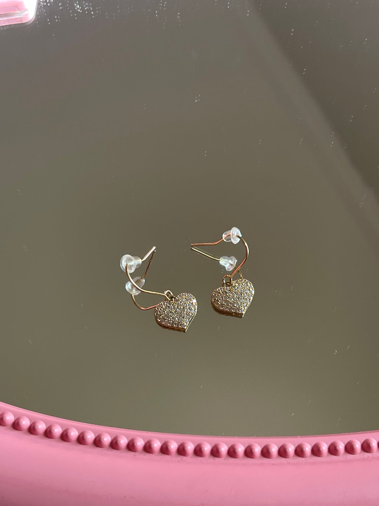 Crystal Heart Earrings