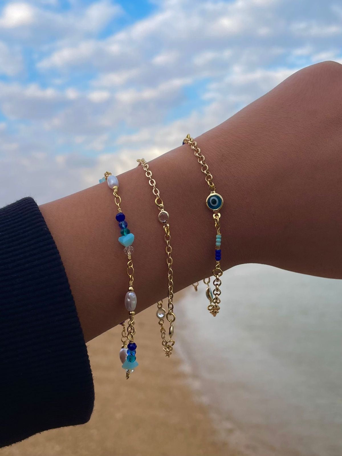 evil eye bracelets (gold plated) 🧿✨