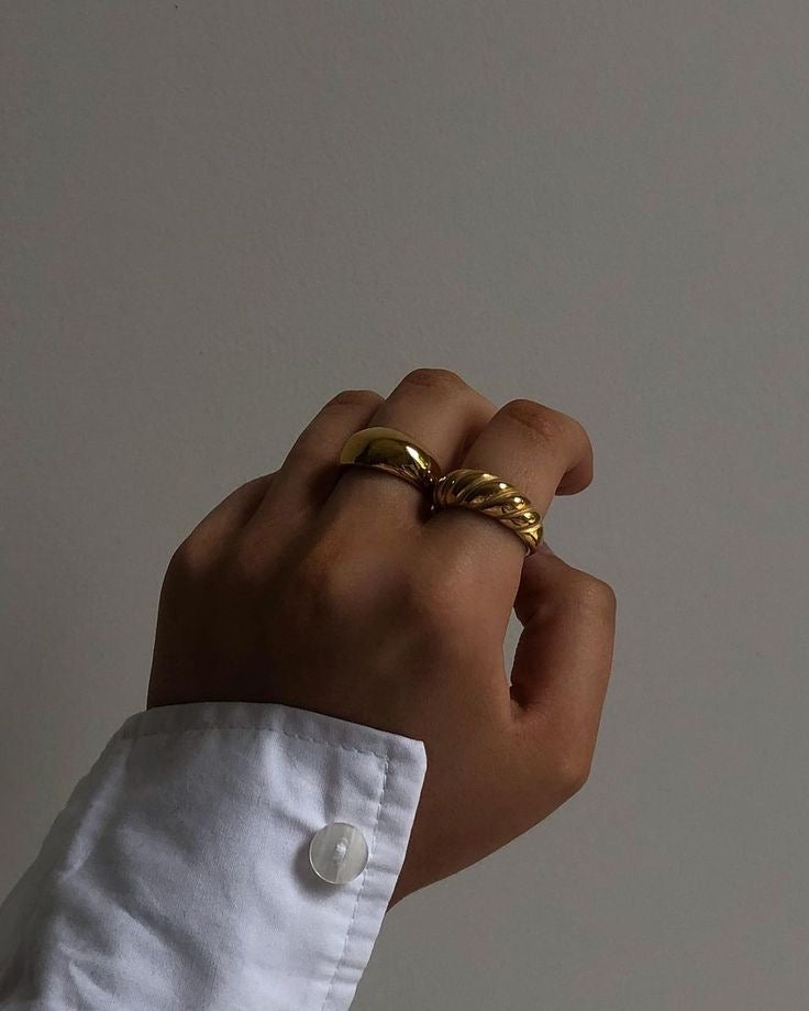 Twisted Chunky Ring (Stainless Steel)