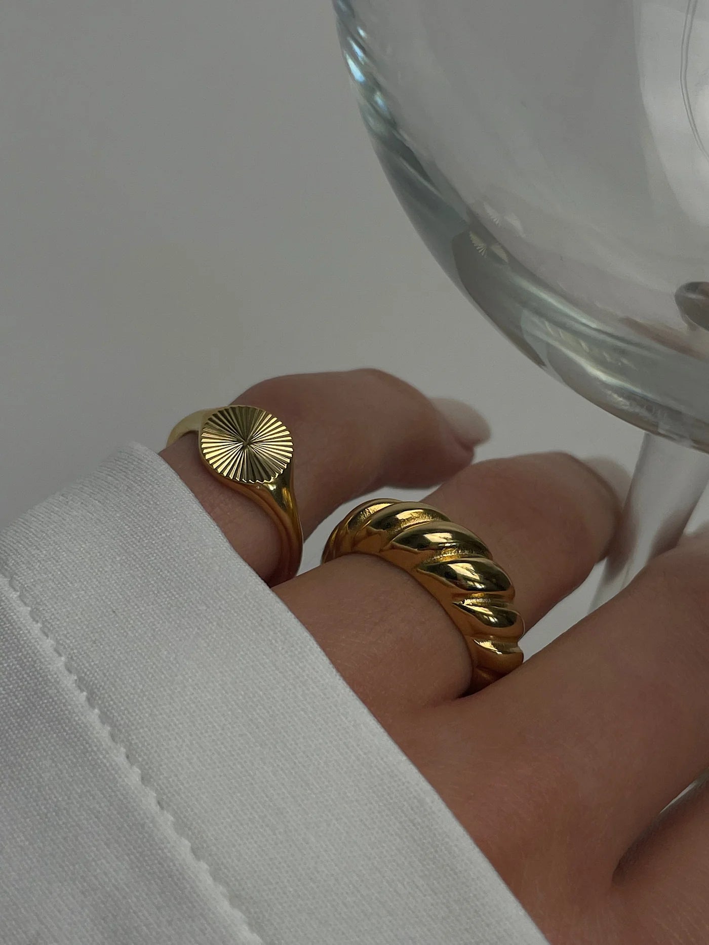 Twisted Chunky Ring (Stainless Steel)