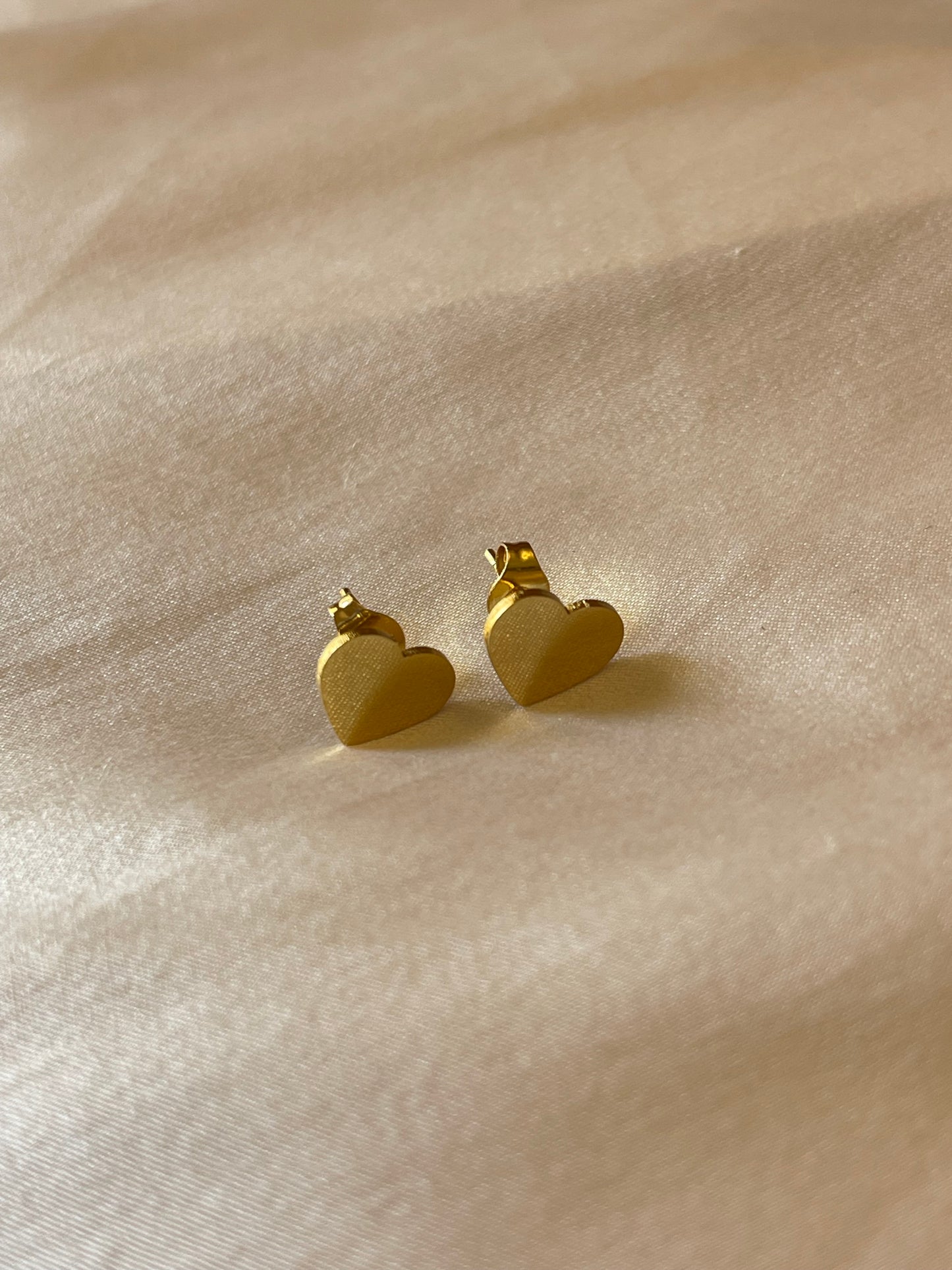 Heart Stud Earrings (Stainless Steel)