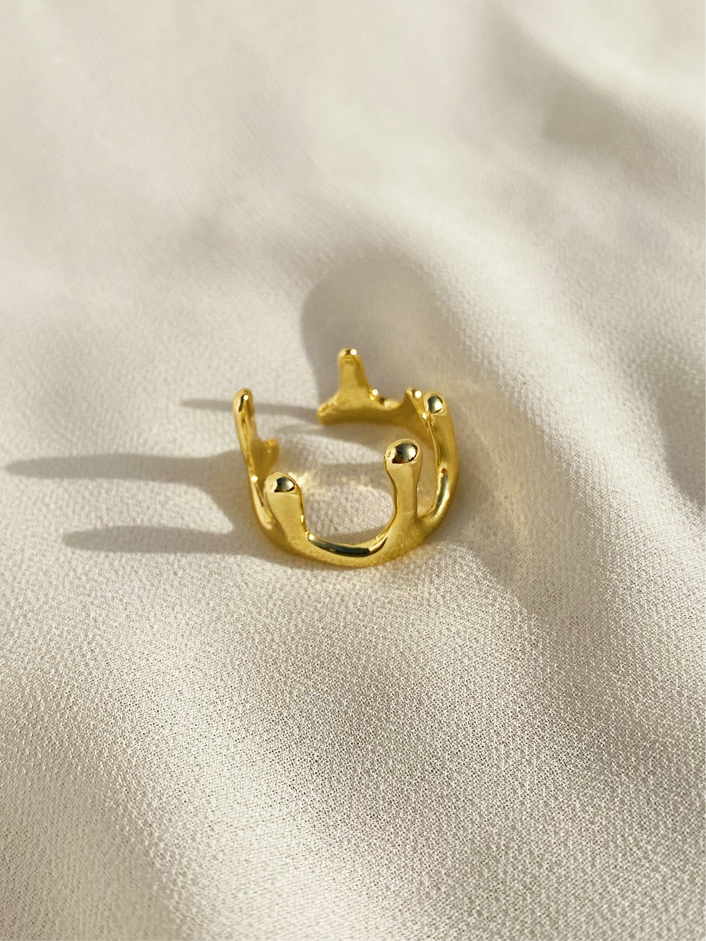 Iconic Statement Ring- Gold Plated