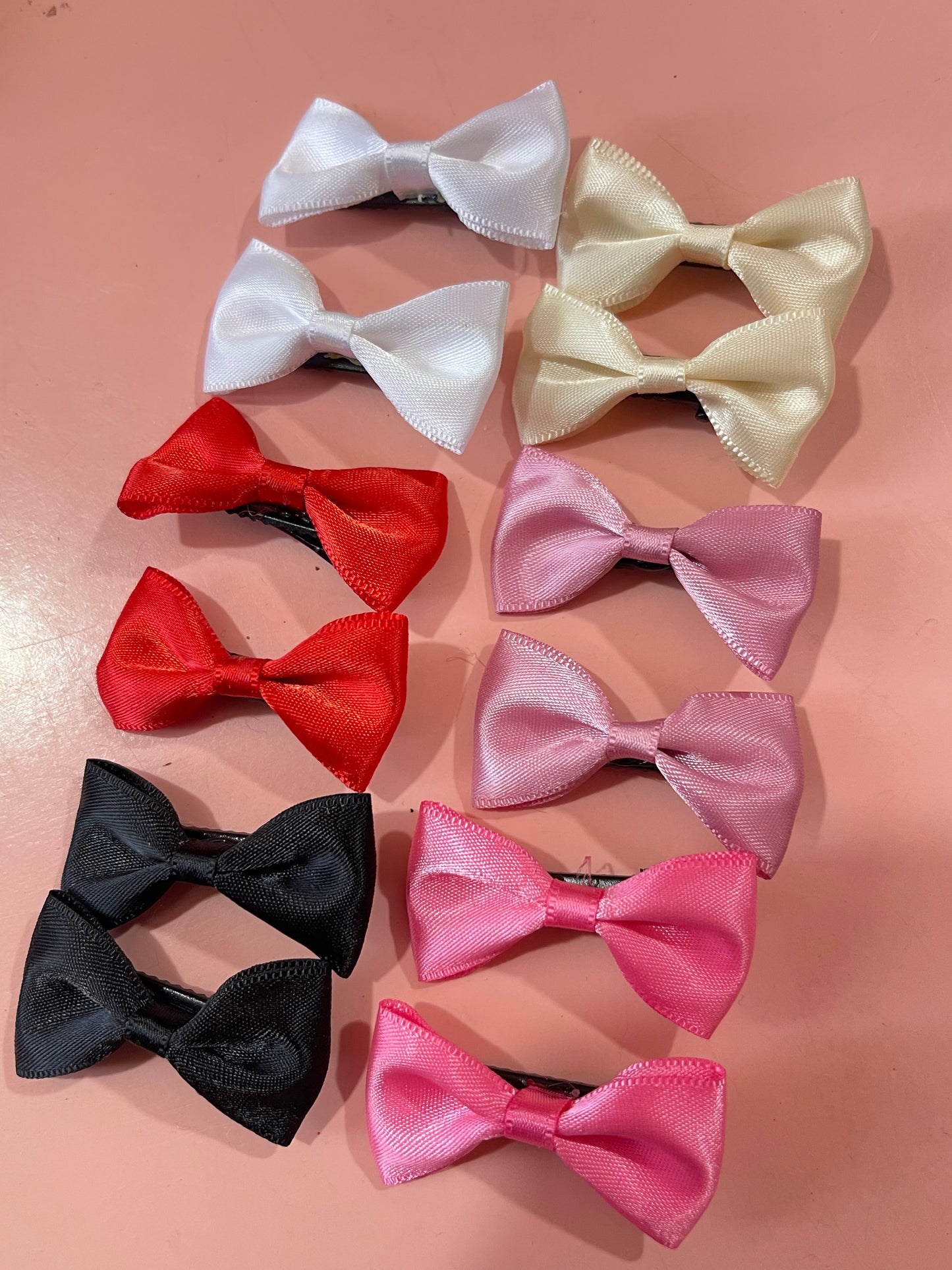 Mini Bow Tie-Hair Clip- Pairs of 2
