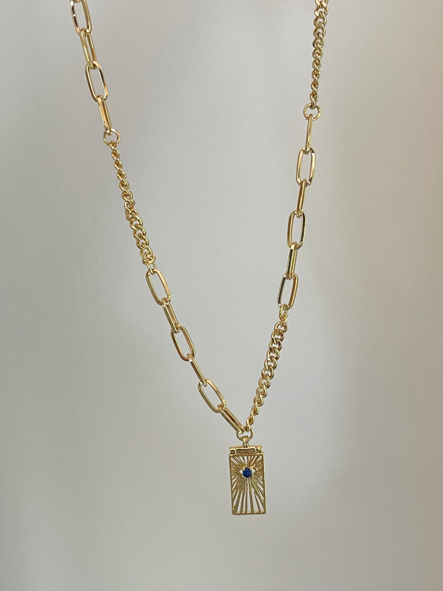 Evil Eye Chain Necklace (Stainless Steel)