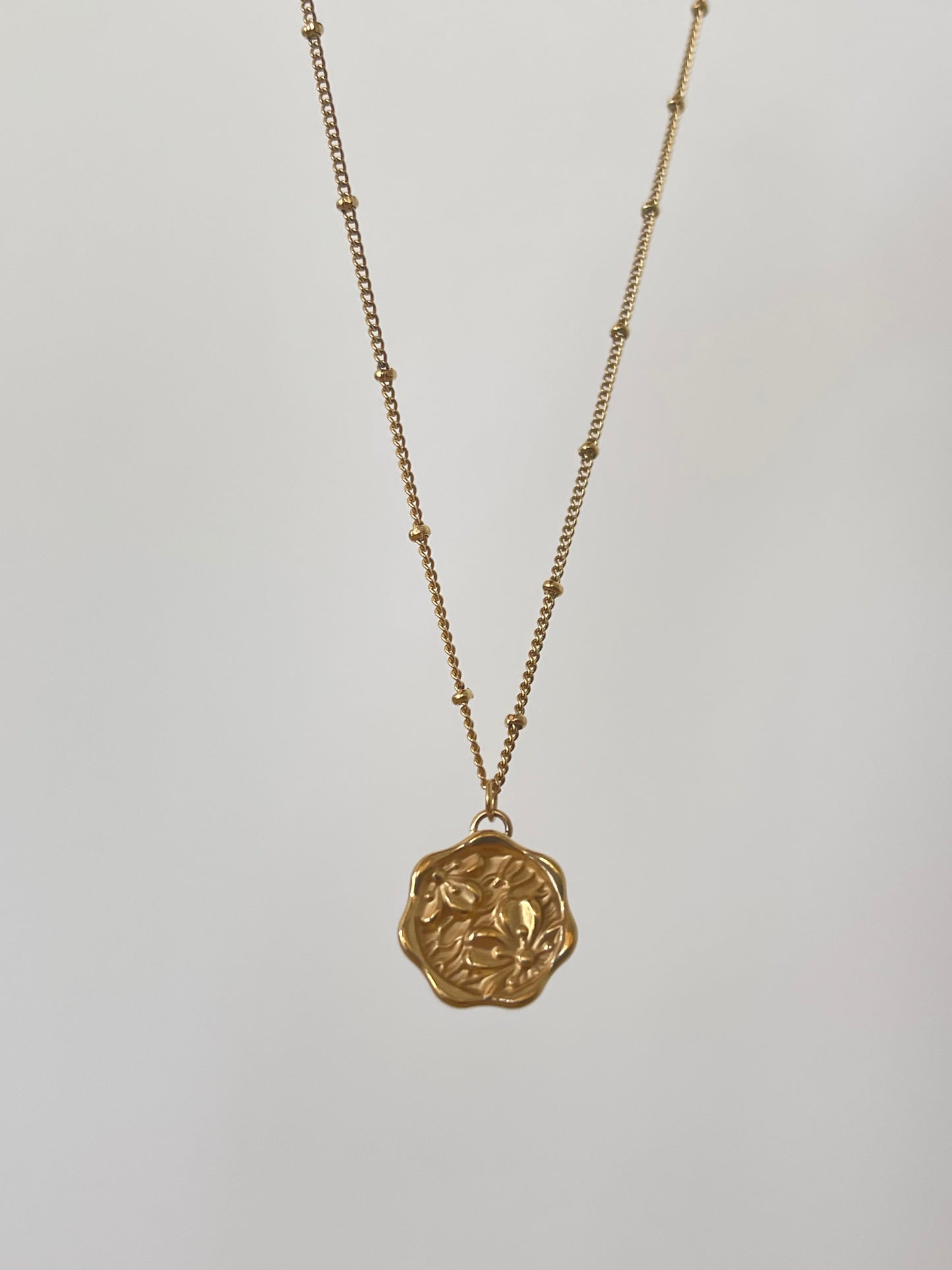 Flower Necklace (Stainless Steel)