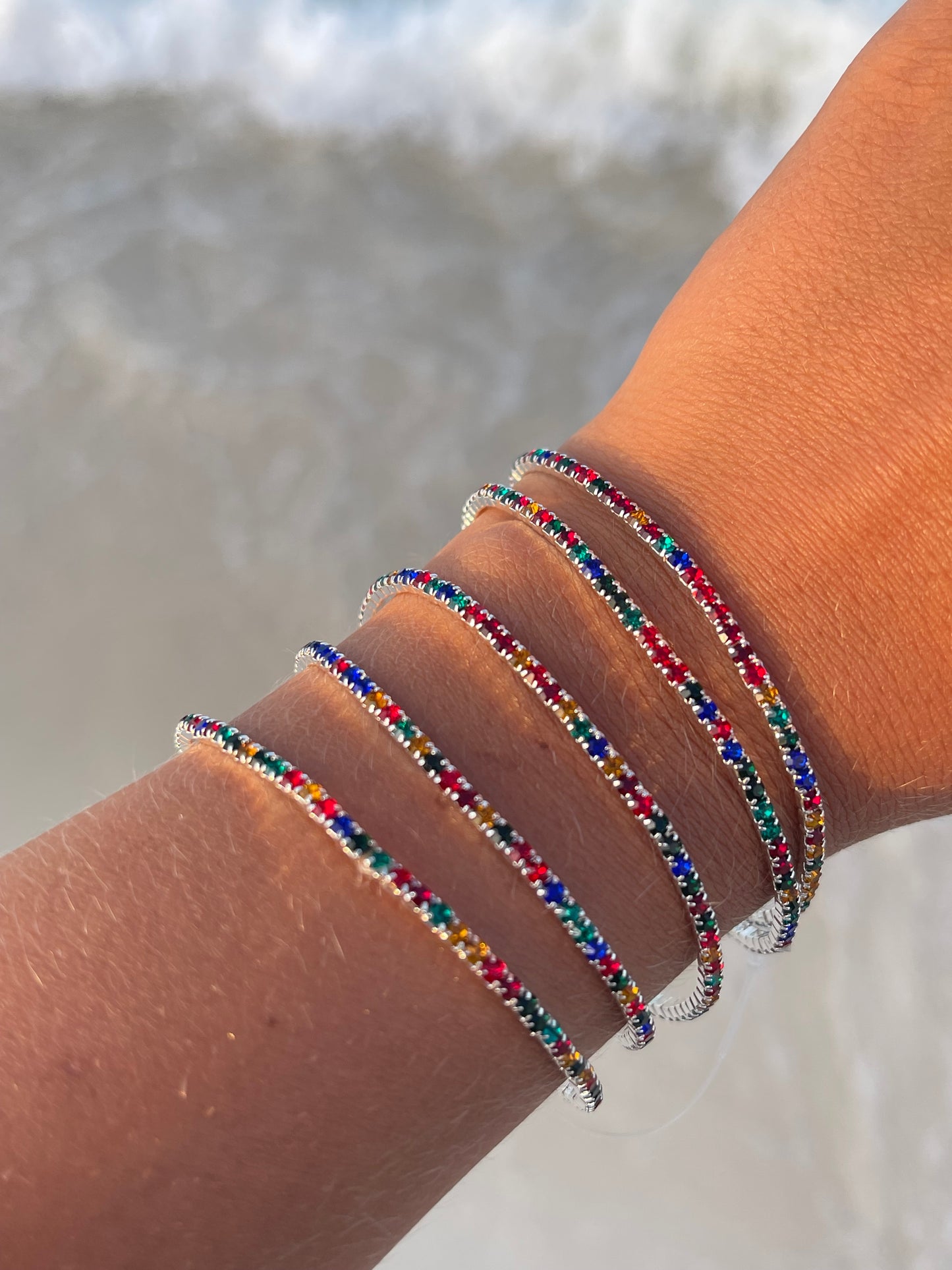 Stretchy Tennis Bracelets (Sold in Ones)