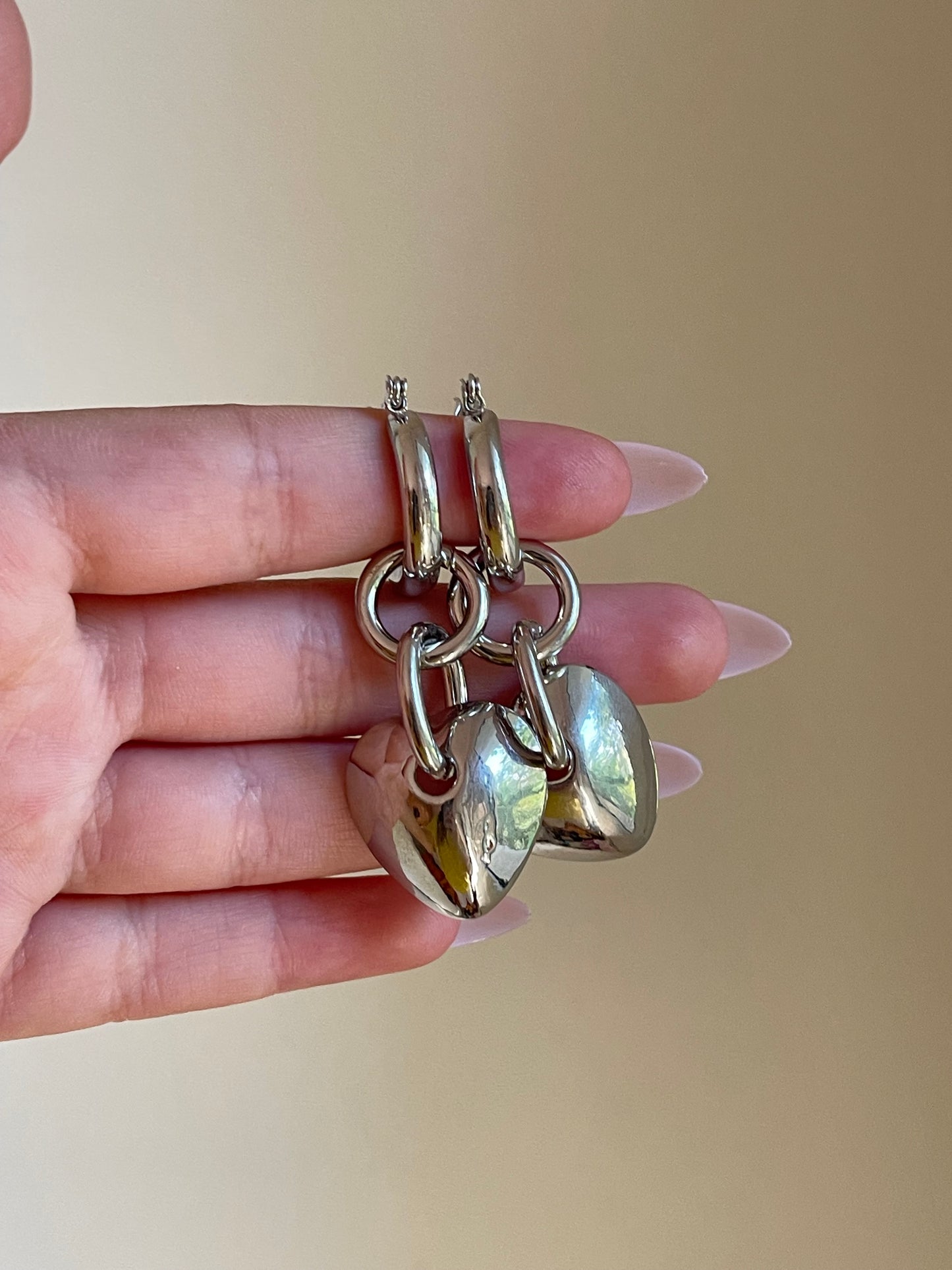 Heart Hoop Earrings 2.0