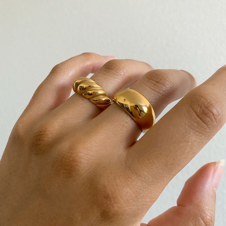 Twisted Chunky Ring (Stainless Steel)