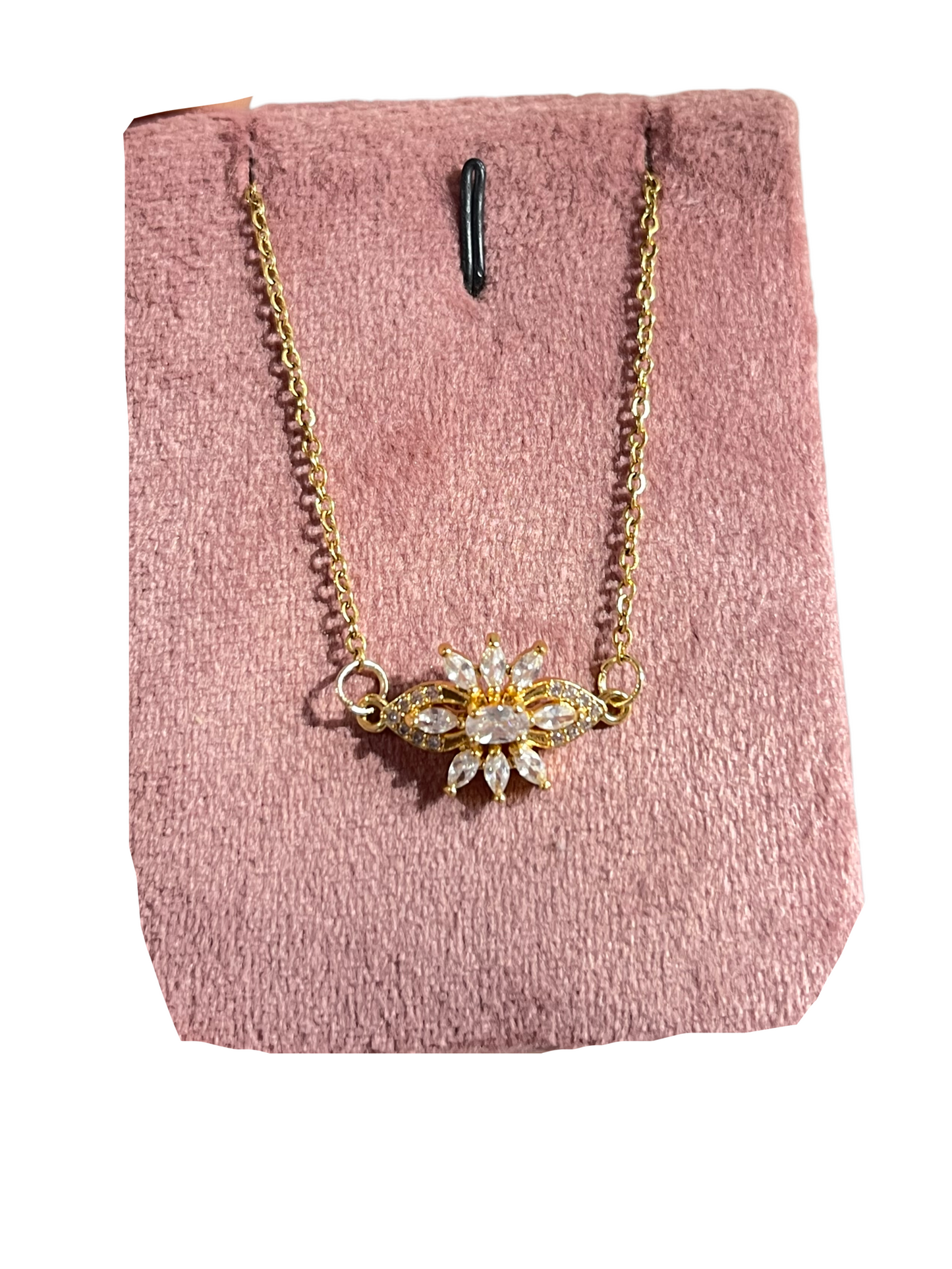 Crystal Flower Necklace
