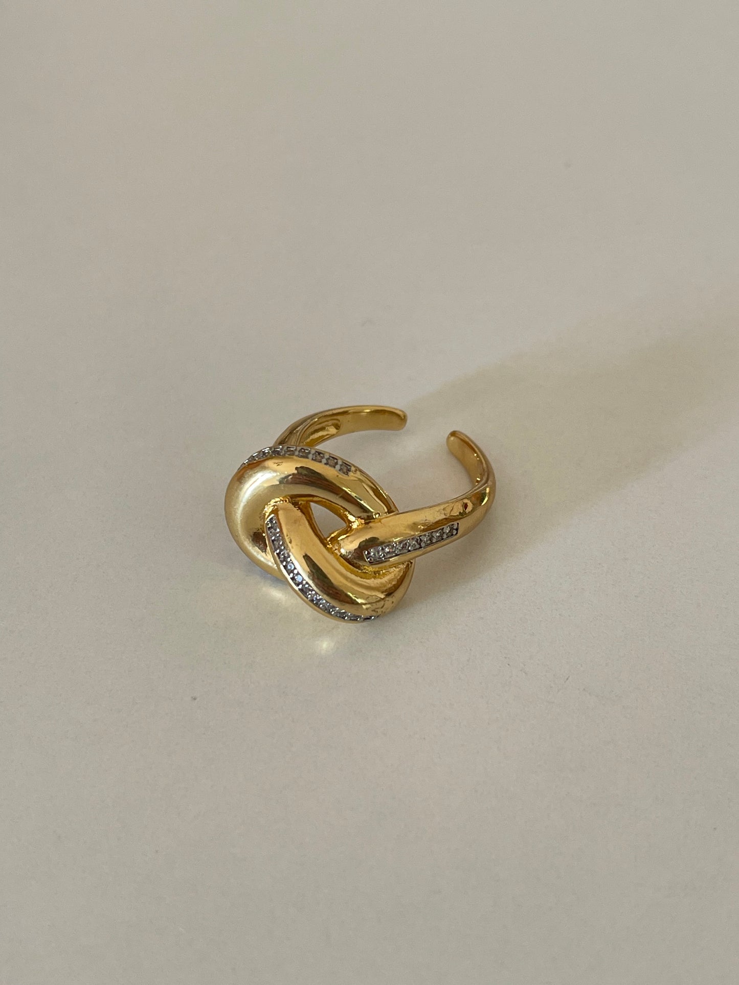 Chunky Knot Ring (Gold Plated)